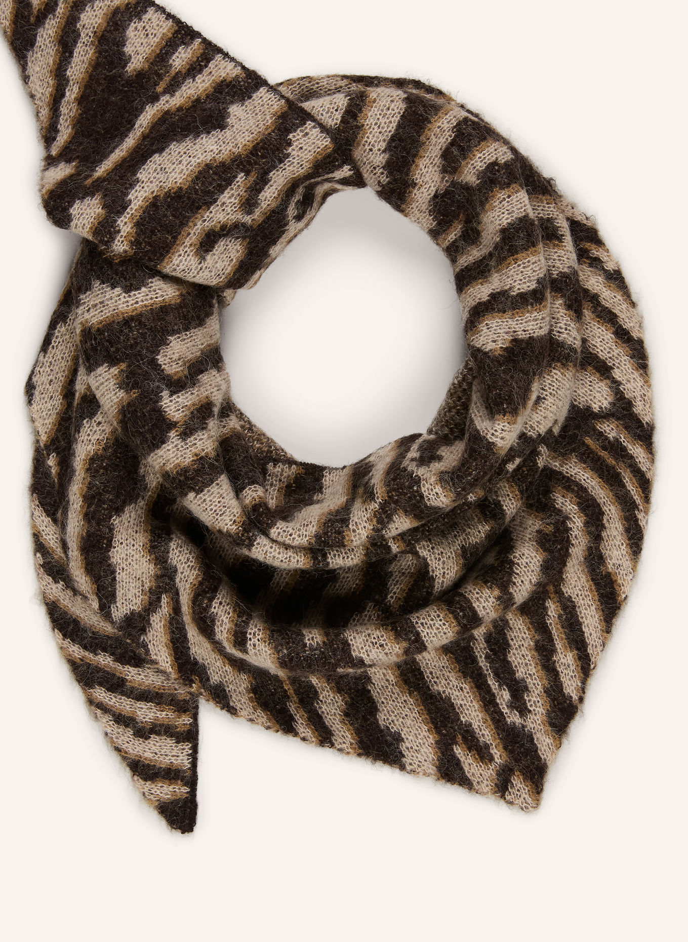darling harbour Dreieckstuch mit Alpaka: BROWN