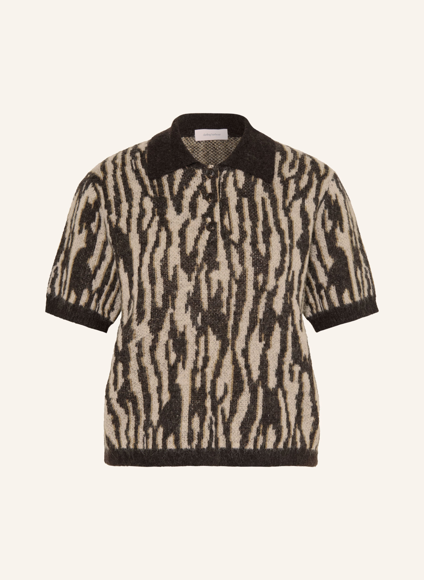 darling harbour Sweter z dzianiny z alpaki: BROWN