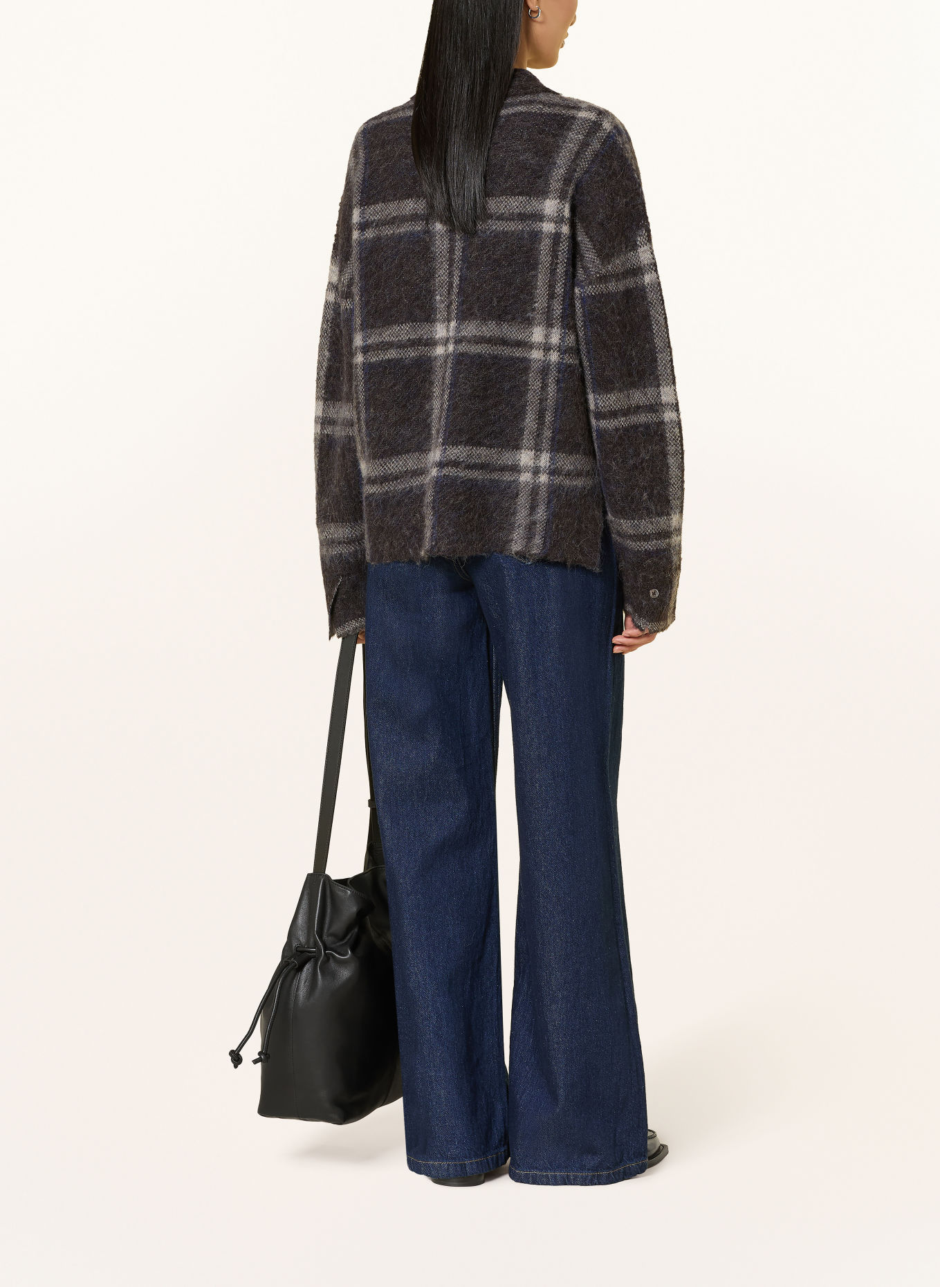 darling harbour Gebreid vest met alpaca: BROWN