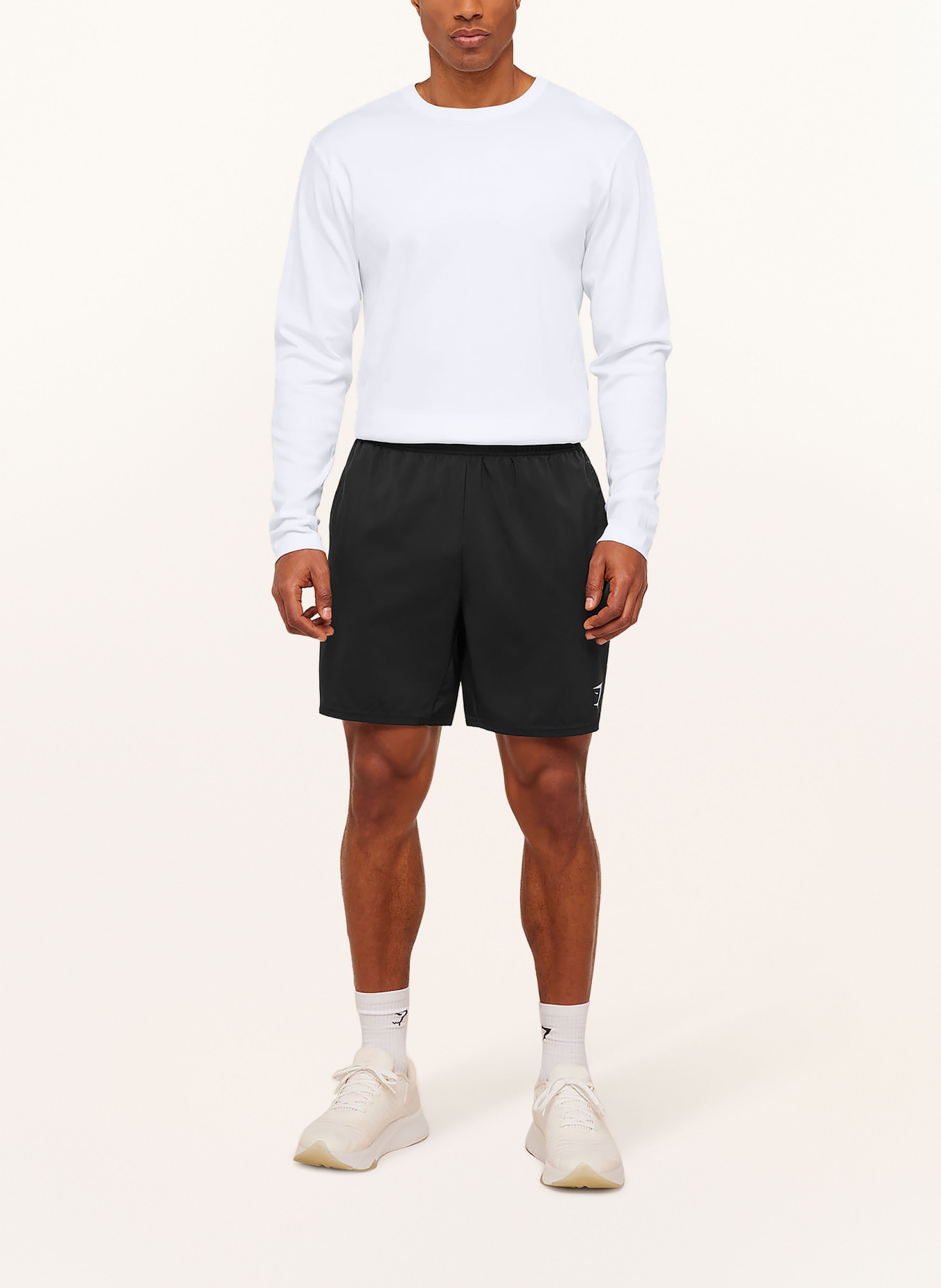 GYMSHARK Longsleeve OFF DUTY: WEISS