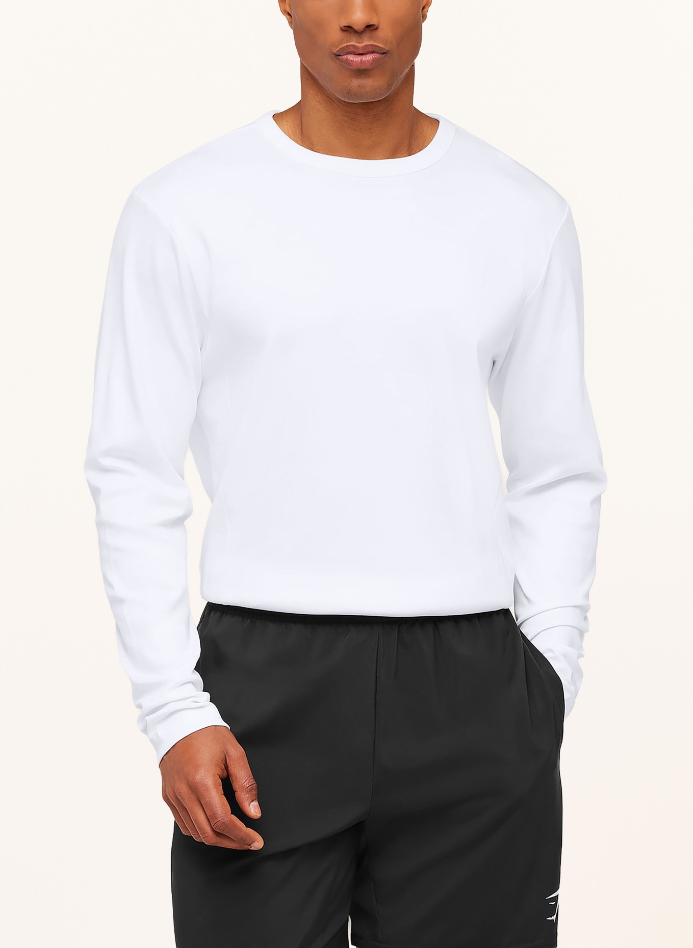 GYMSHARK Longsleeve OFF DUTY: WEISS