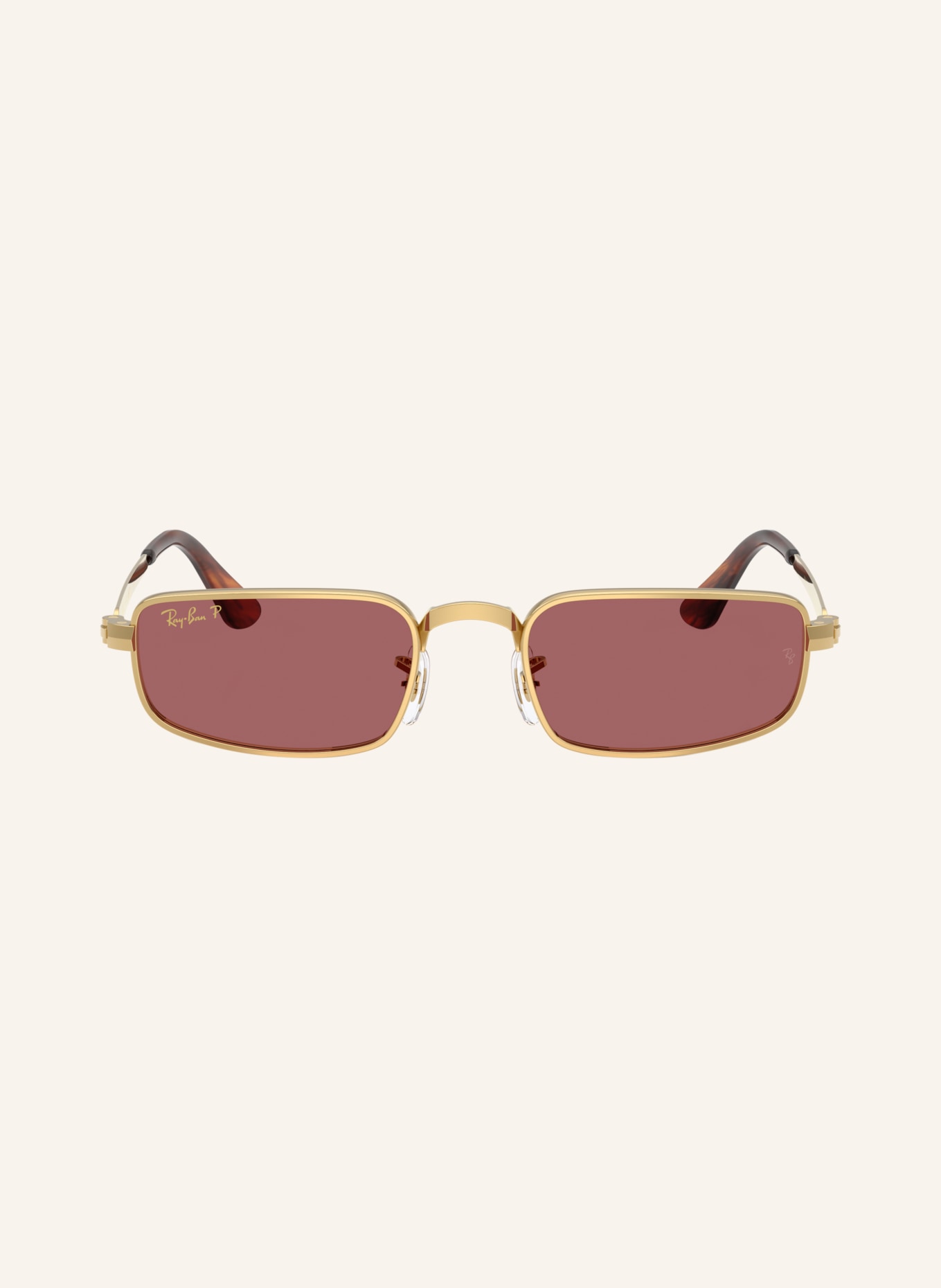 Ray-Ban Sonnenbrille RB3927: GOLD/ LILA POLARISIERT