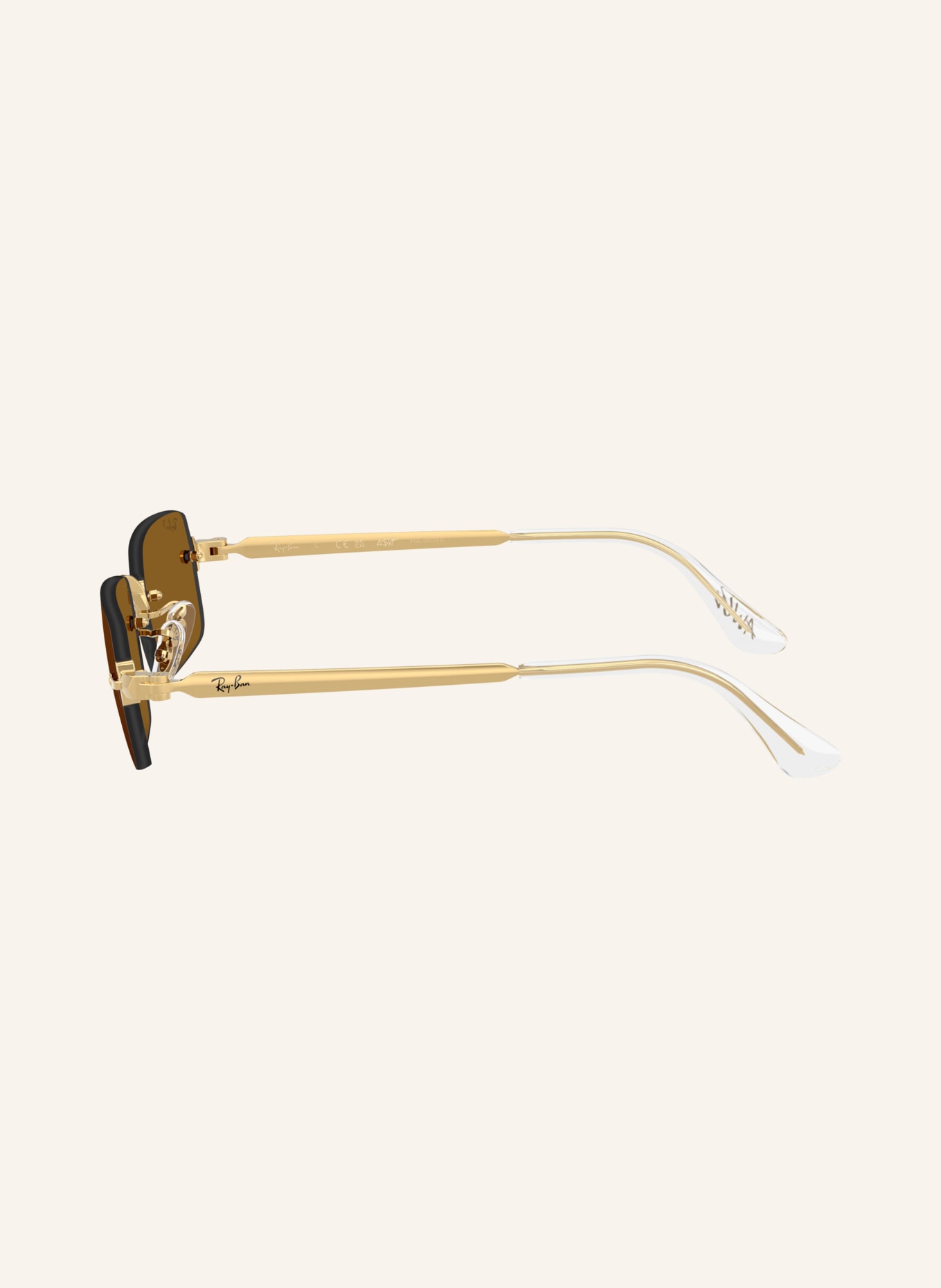 Ray-Ban Sunglasses RB3928: GOLD/DARK BROWN POLARIZED