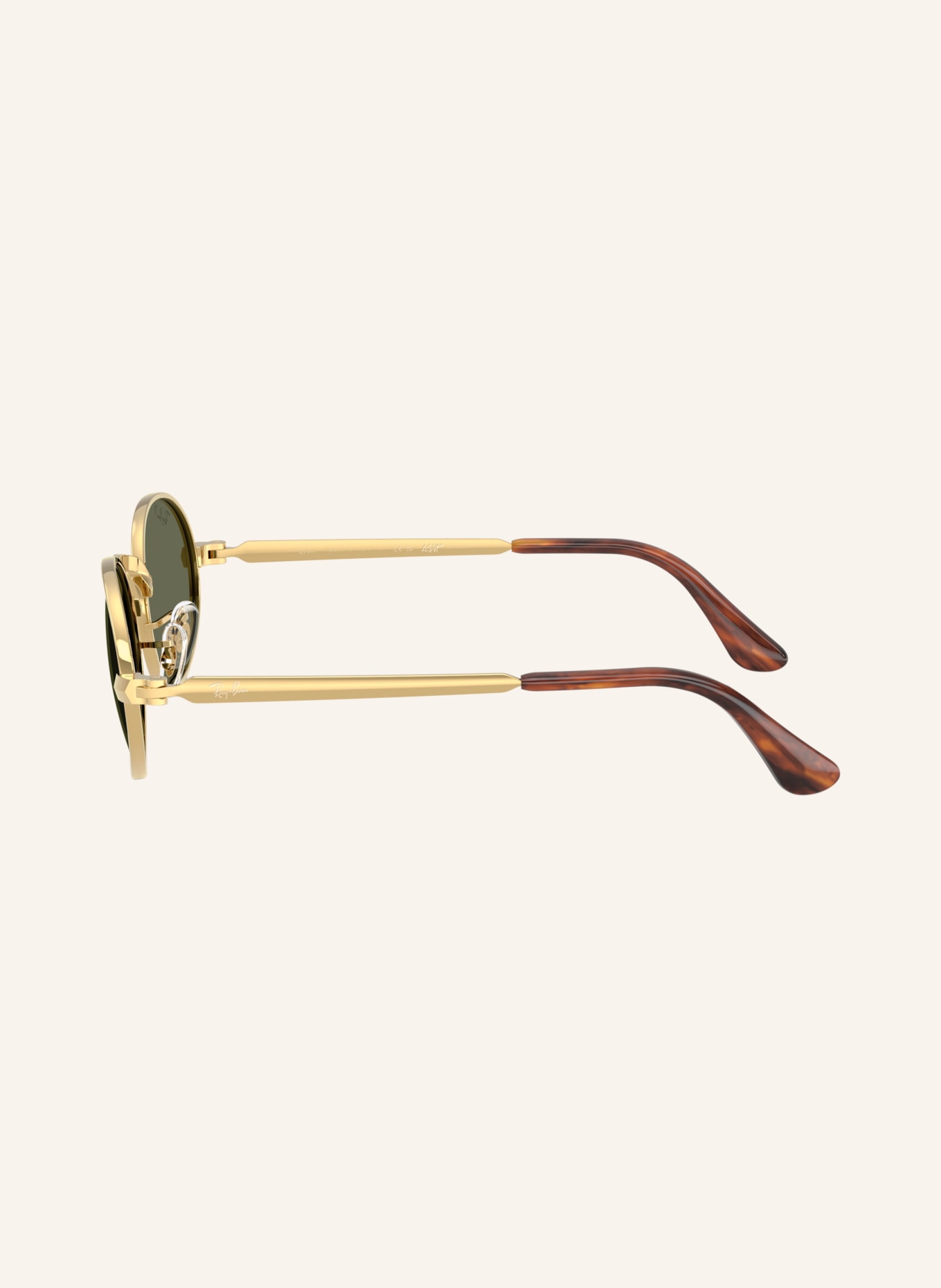 Ray-Ban Sunglasses RB3931: GOLD/GREEN POLARIZED