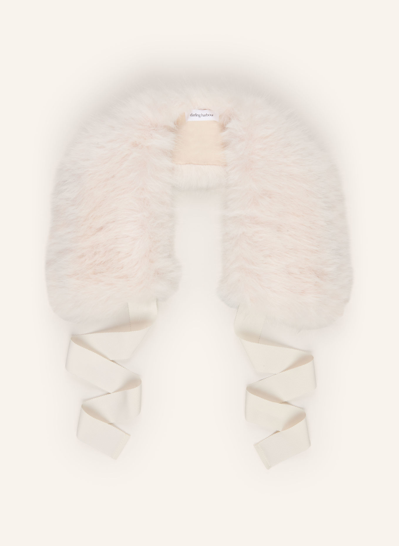darling harbour Faux fur collars: OFFWHITE