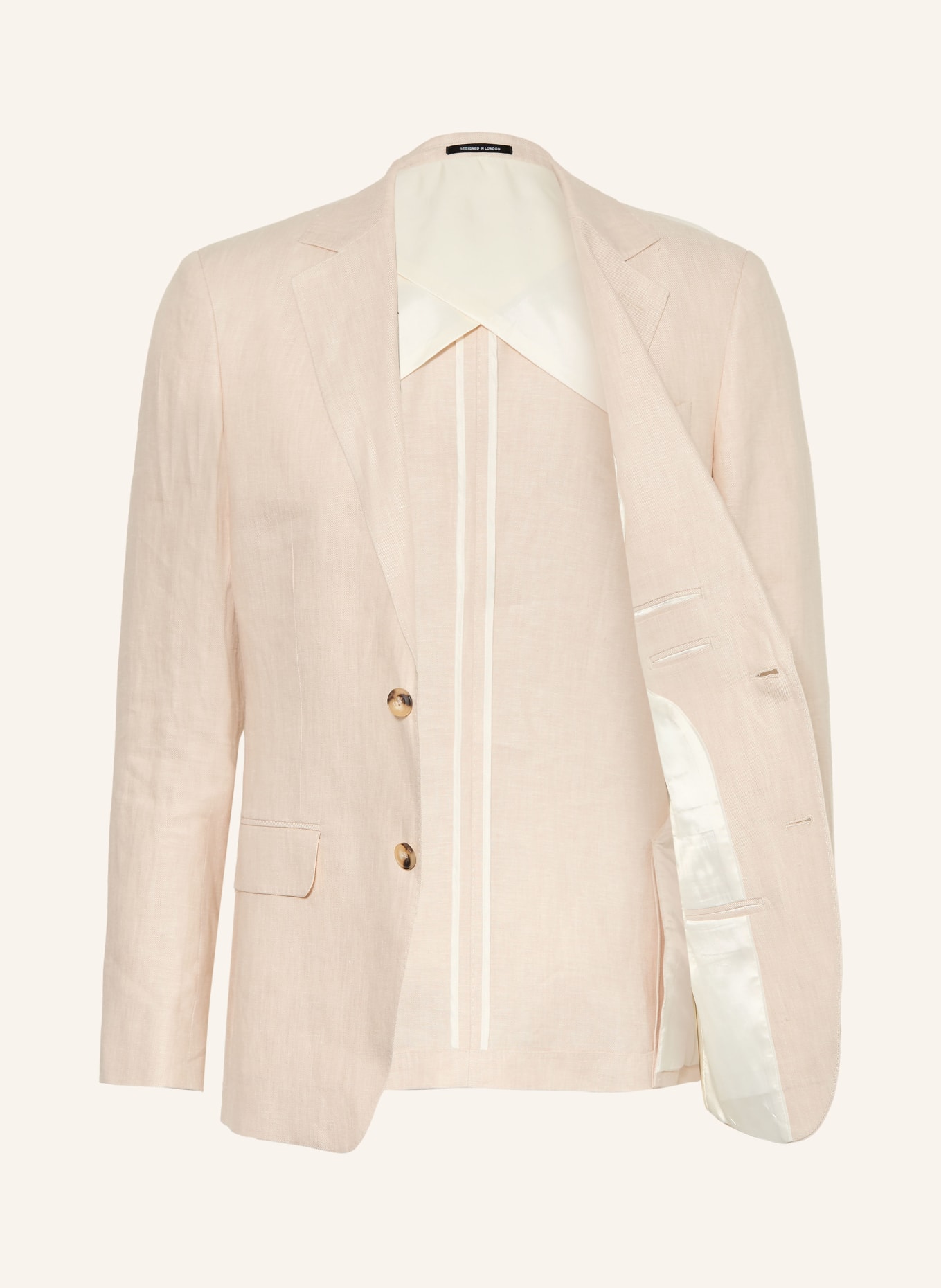 REISS Veste en lin ATLANTIC, coupe extra slim: ÉCRU