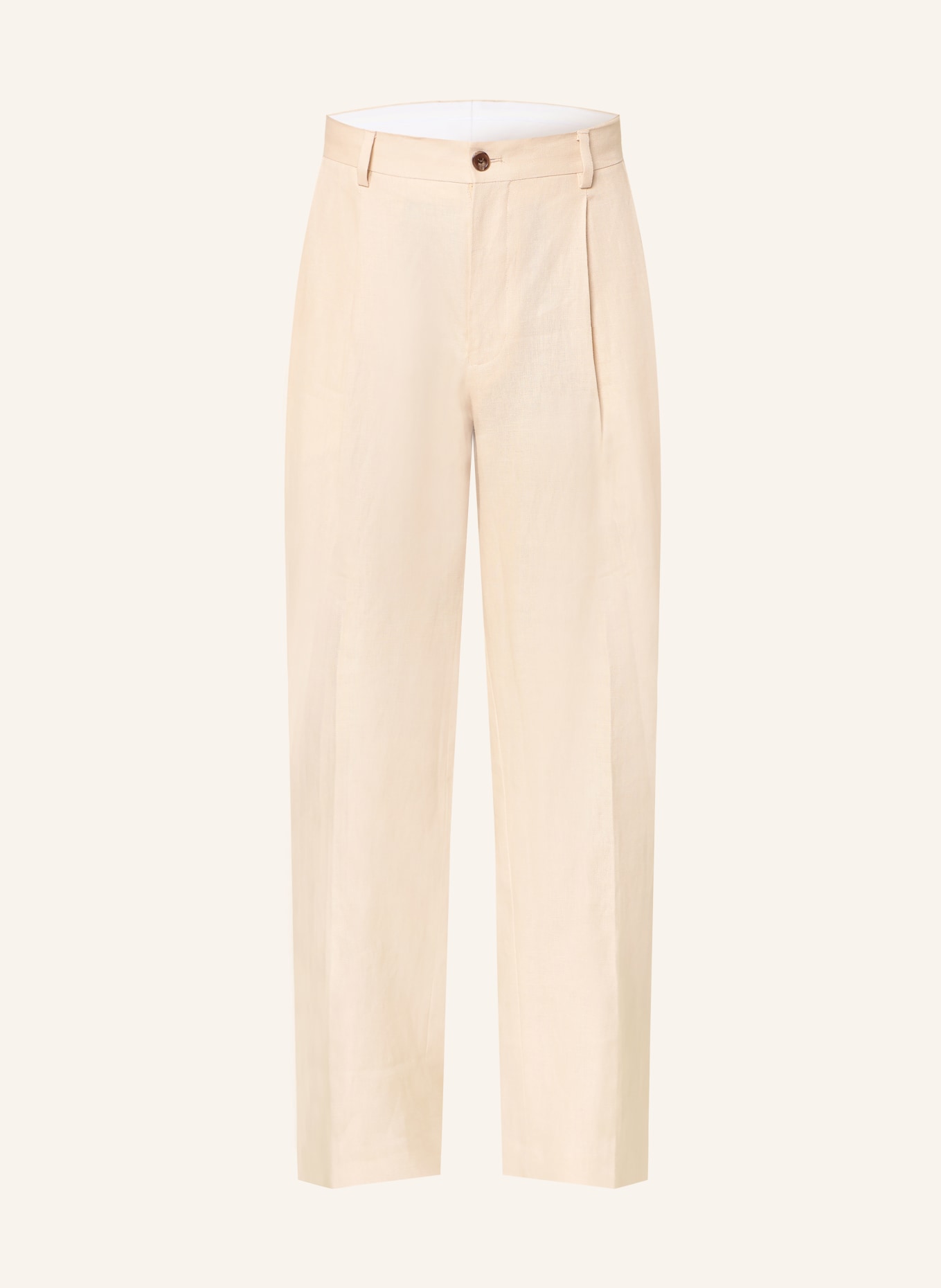 NN.07 Leinenhose JUSTIN Relaxed Fit: CREME