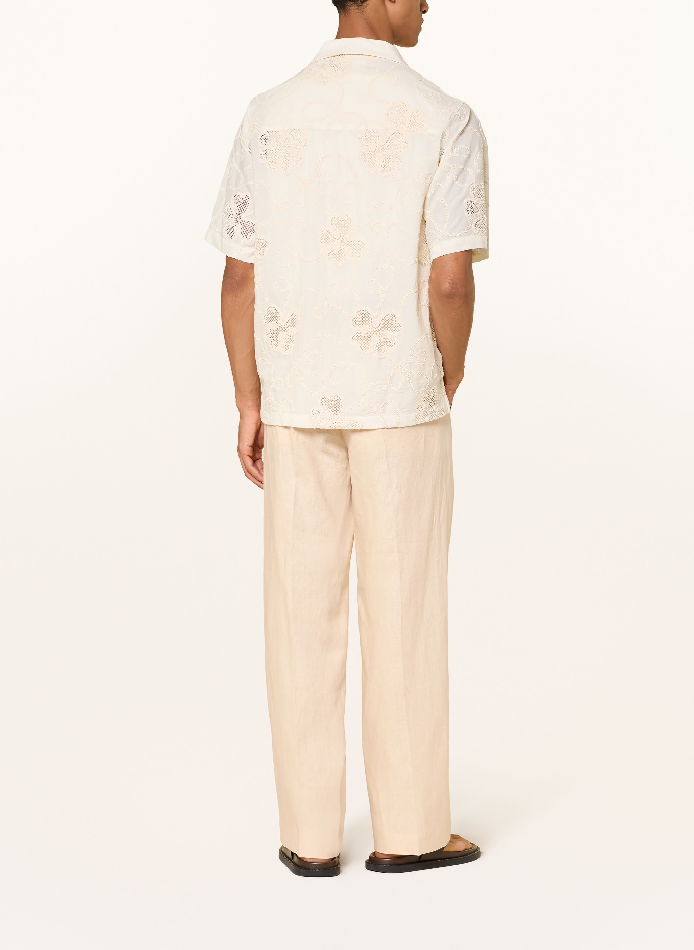 NN.07 Leinenhose JUSTIN Relaxed Fit: CREME