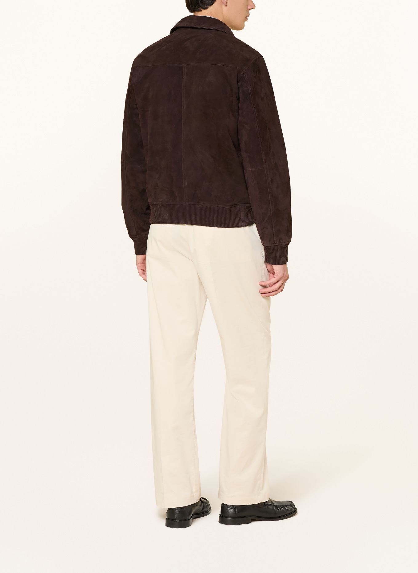 NN.07 Veste en cuir OWEN: MARRON FONCÉ