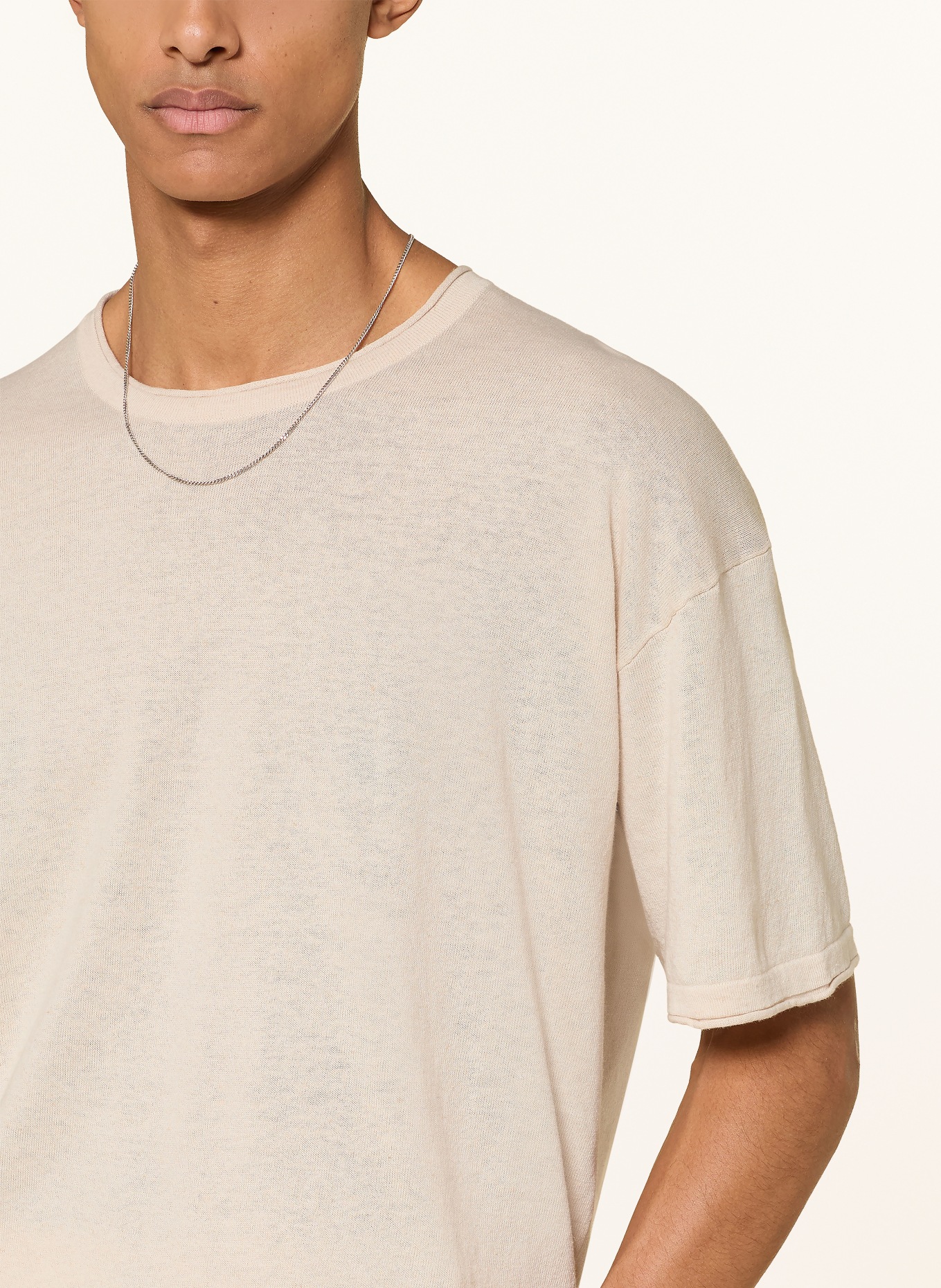 NN.07 Strickshirt RYAN mit Leinen: BEIGE