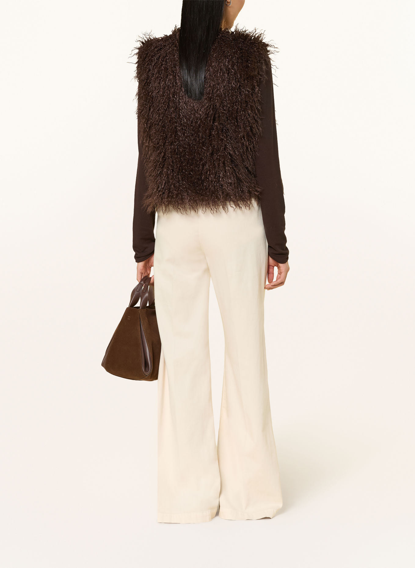 darling harbour Kunstfell-Weste: DARK BROWN