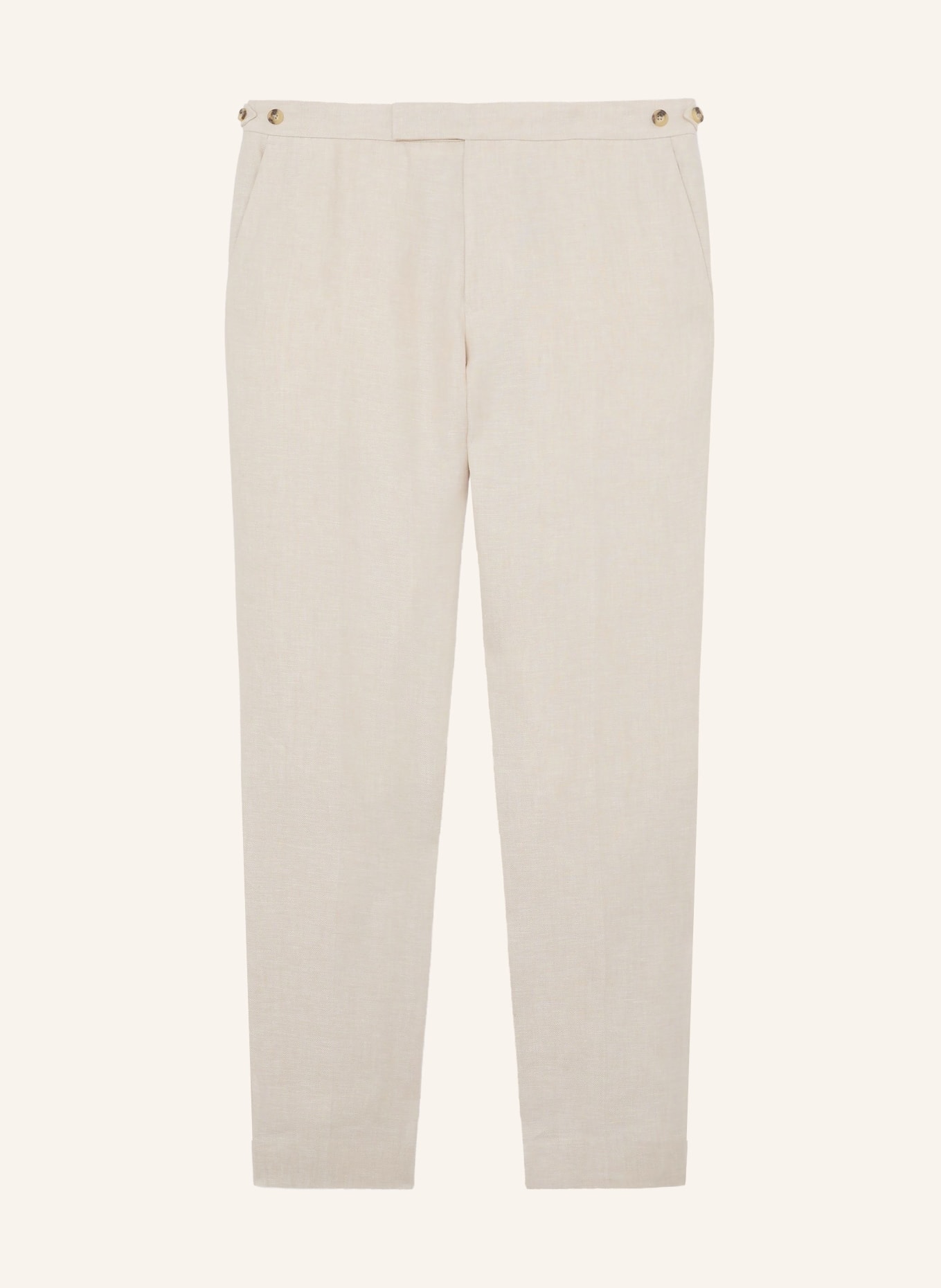 REISS Leinenhose ATLANTIC Slim Fit: BEIGE