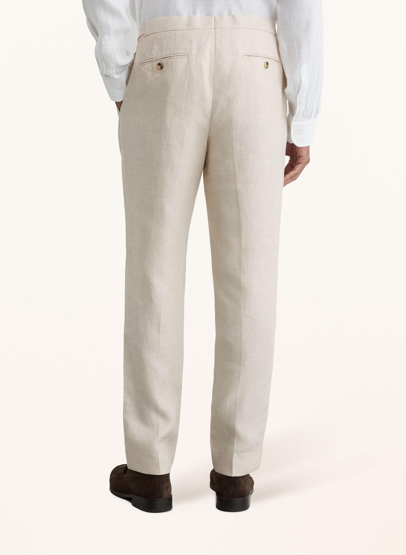 REISS Leinenhose ATLANTIC Slim Fit: BEIGE