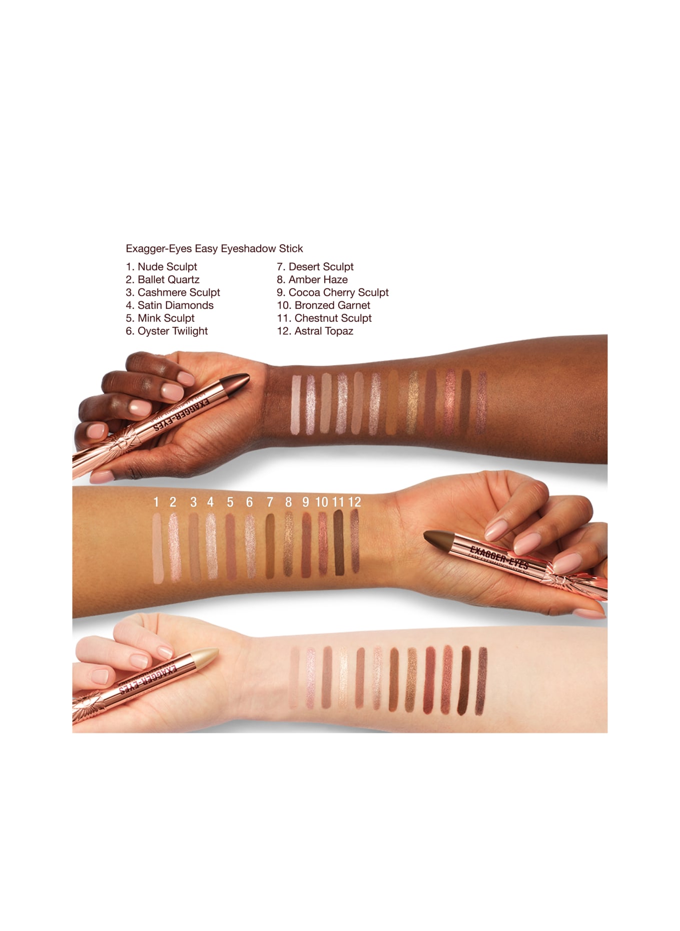 Charlotte Tilbury EXAGGER-EYES EASY EYSHADOW STICK: MINK SCULPT