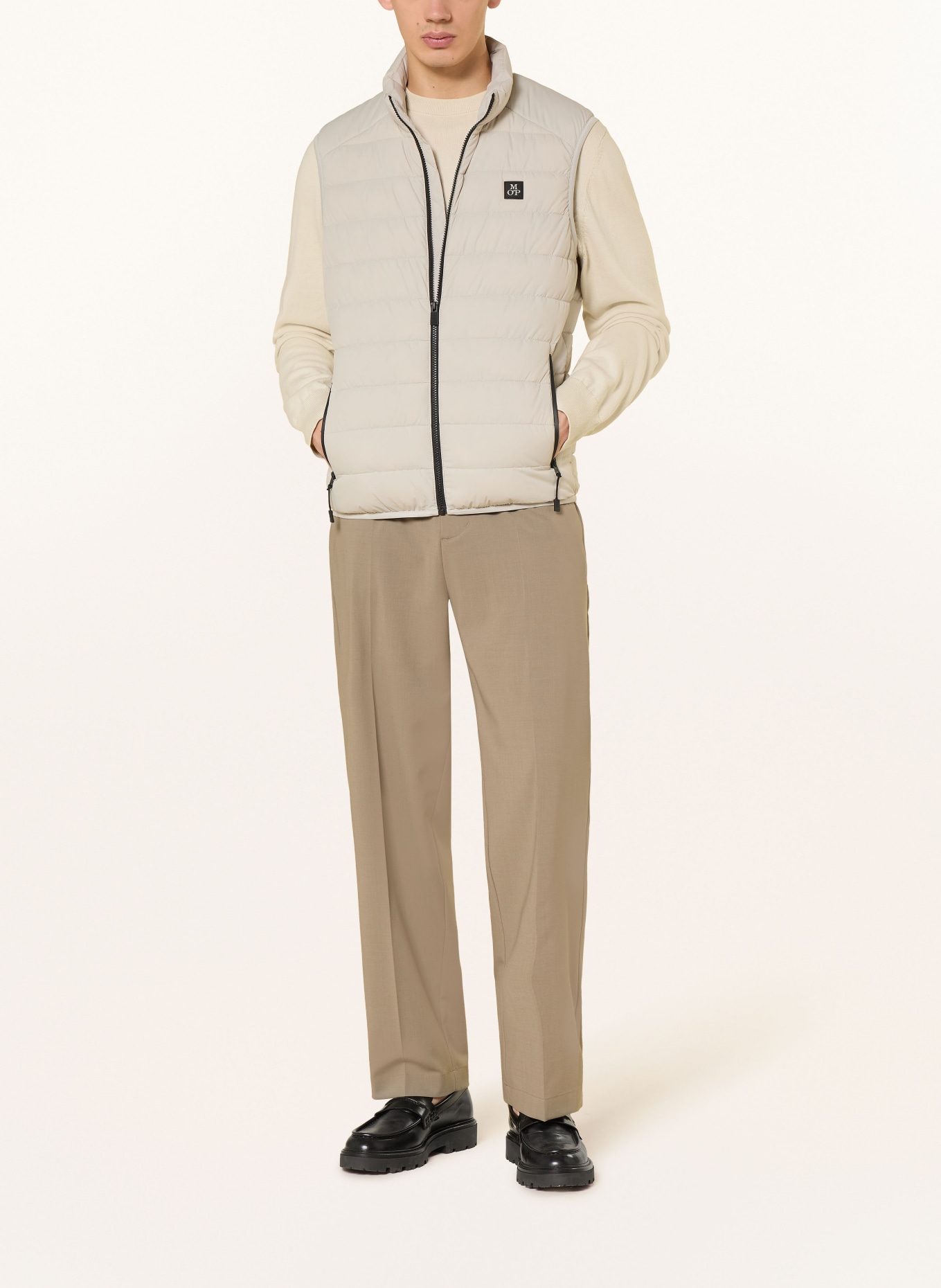Marc O'Polo Quilted vest: LIGHT GRAY