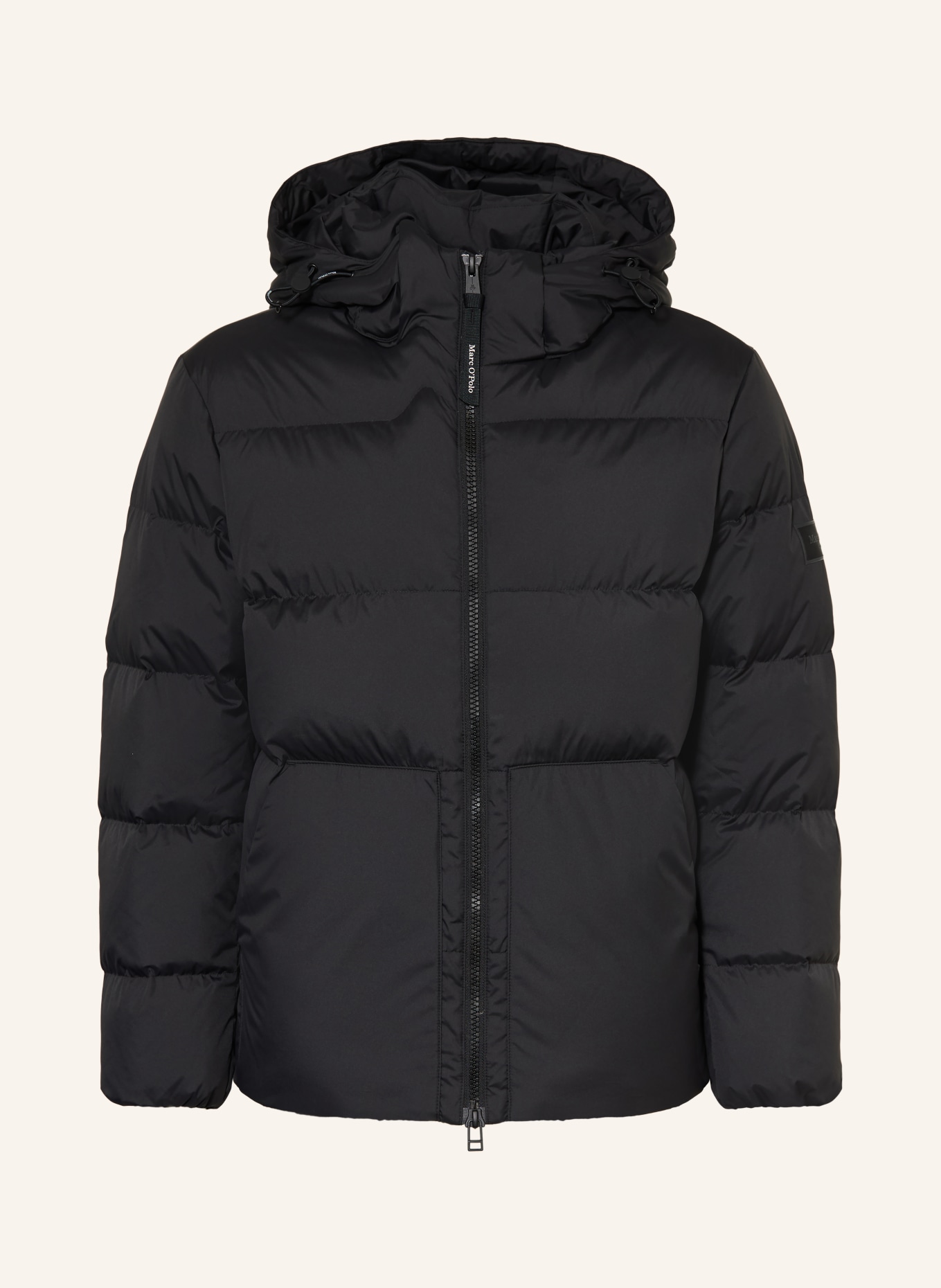 Marc O'Polo Down jacket with removable hood: BLACK