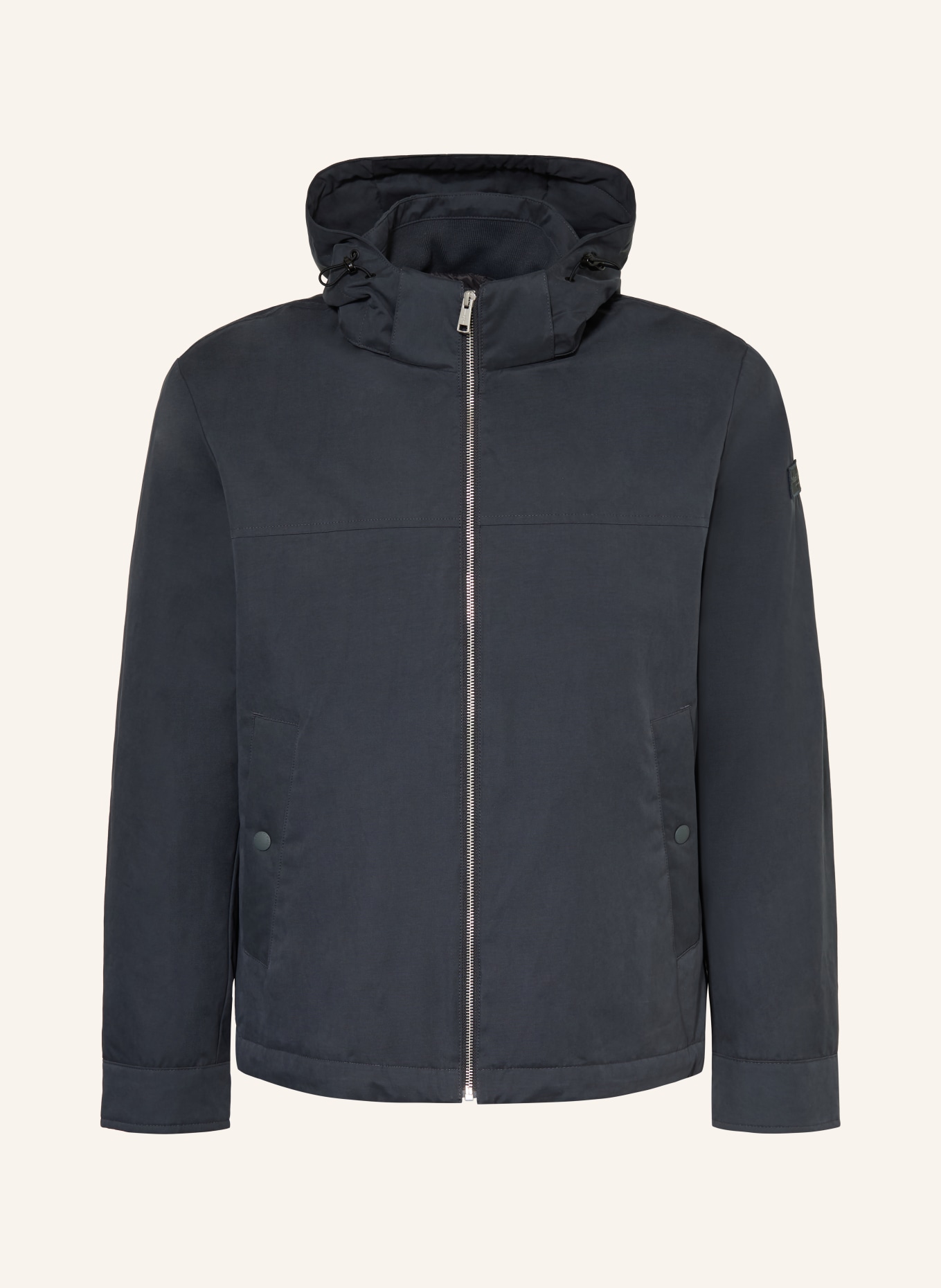 Marc O'Polo Jas met afneembare capuchon: DONKERGRIJS