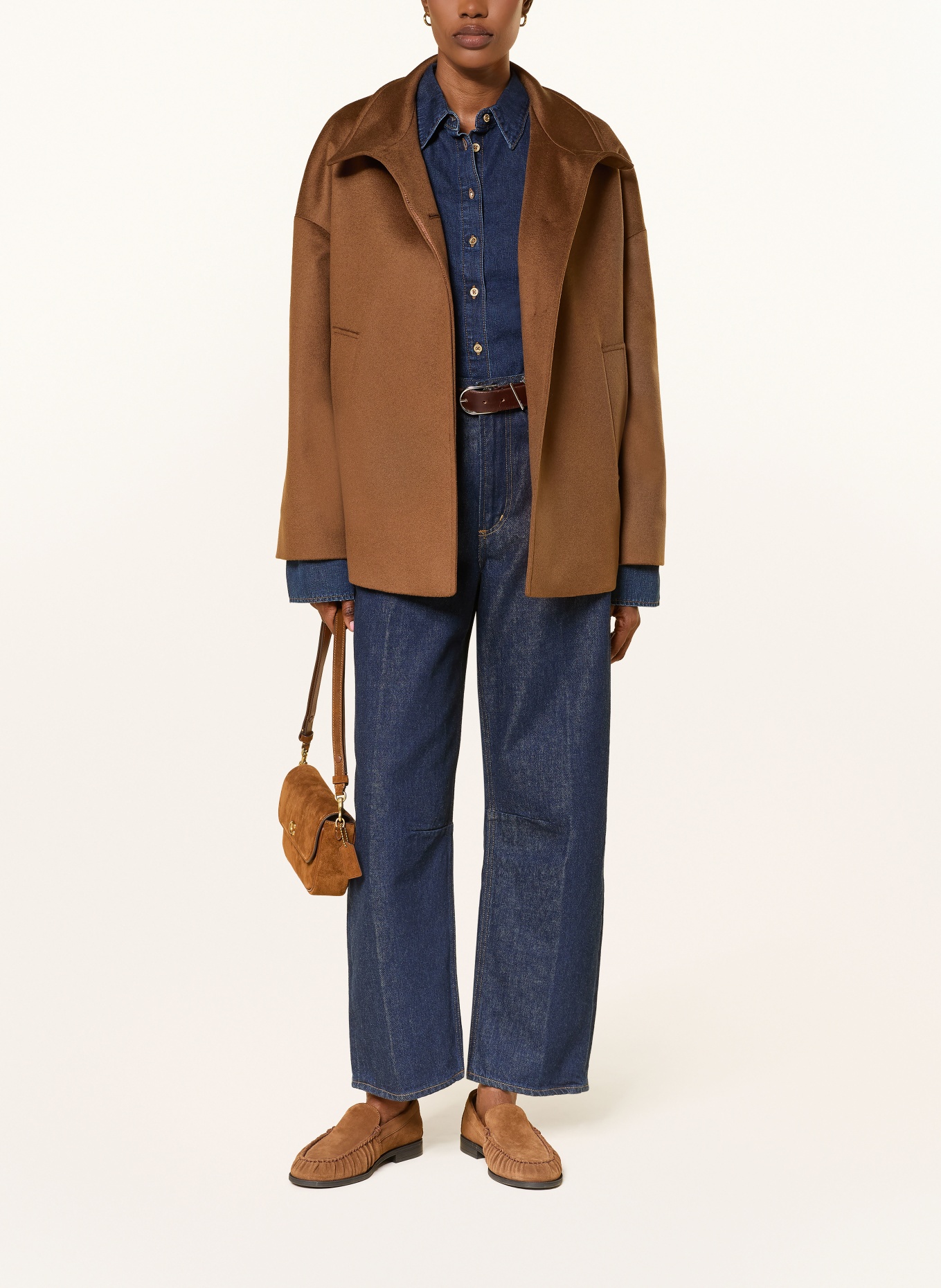 CINZIA ROCCA Cashmere-Jacke: BRAUN