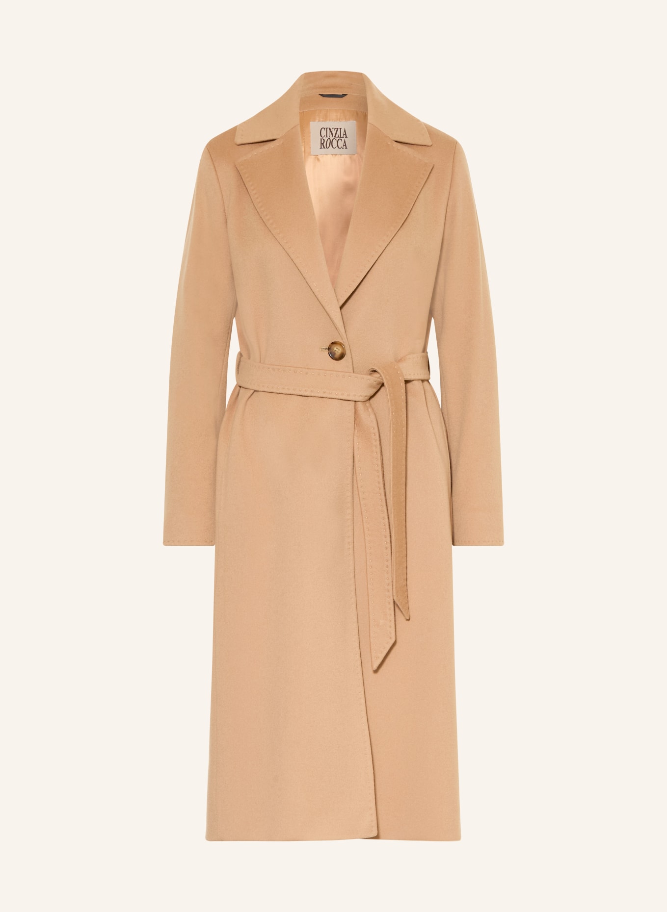 CINZIA ROCCA Wool coat: CAMEL