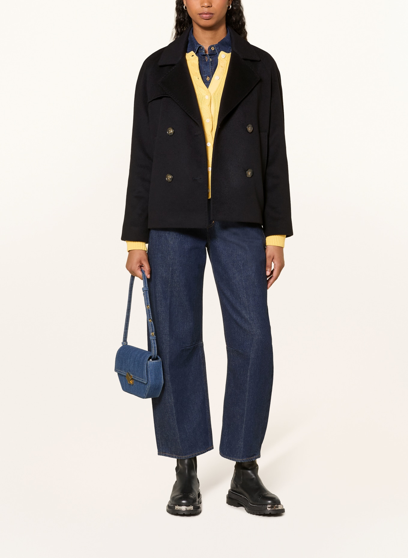 CINZIA ROCCA Veste caban: BLEU FONCÉ