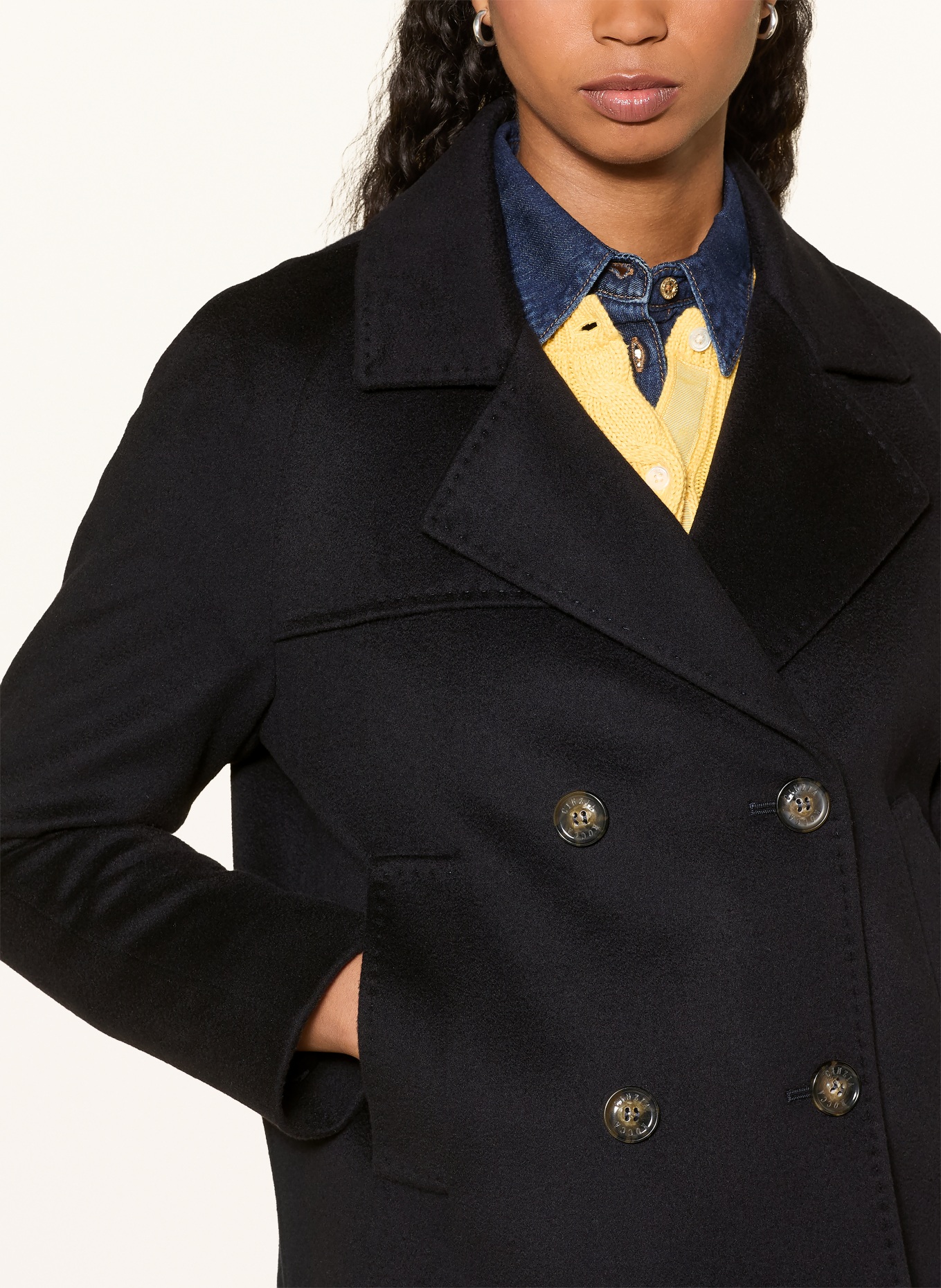 CINZIA ROCCA Veste caban: BLEU FONCÉ