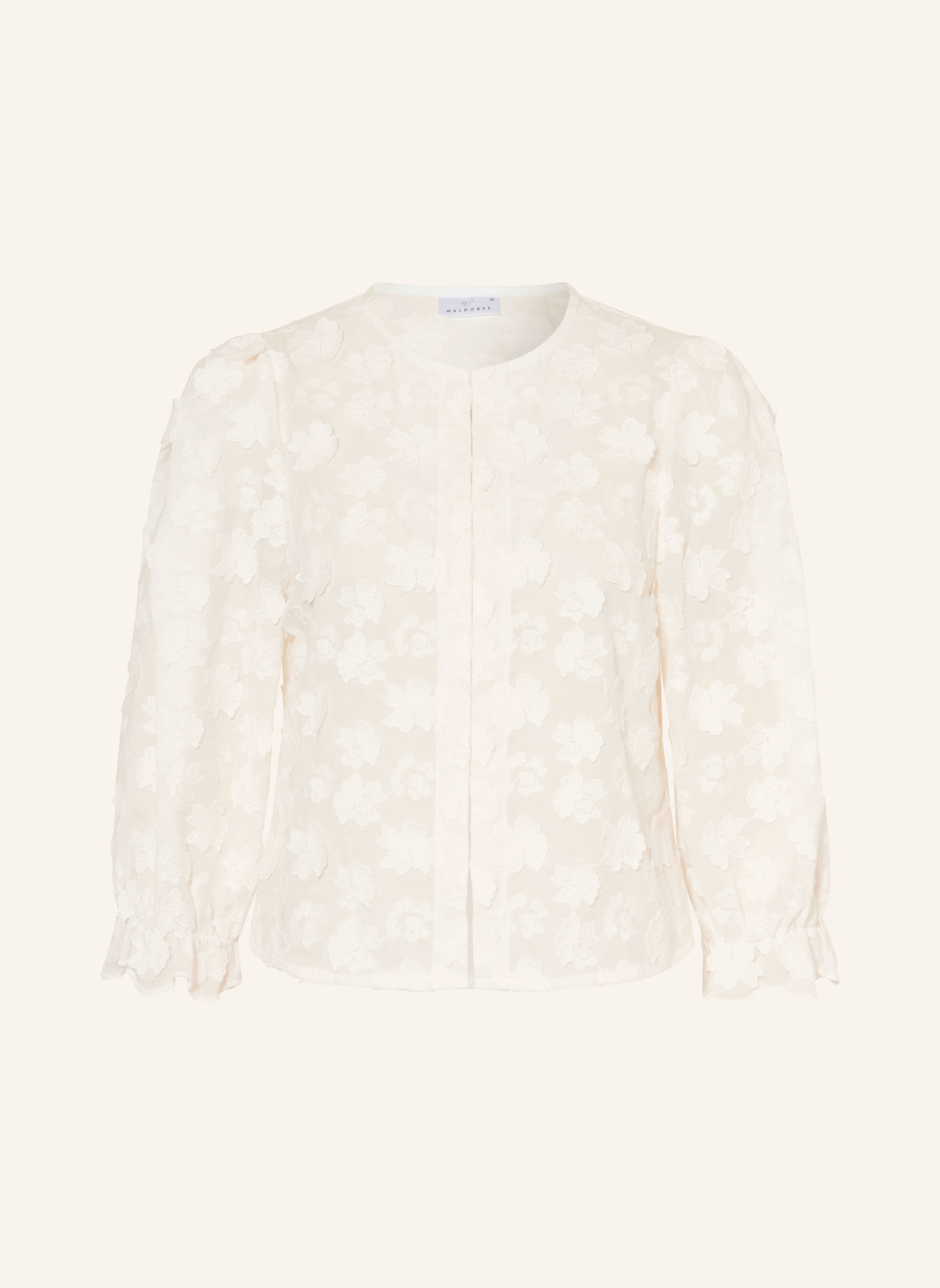 WALDORFF Blouse dirndl à manches 3/4: CRÈME