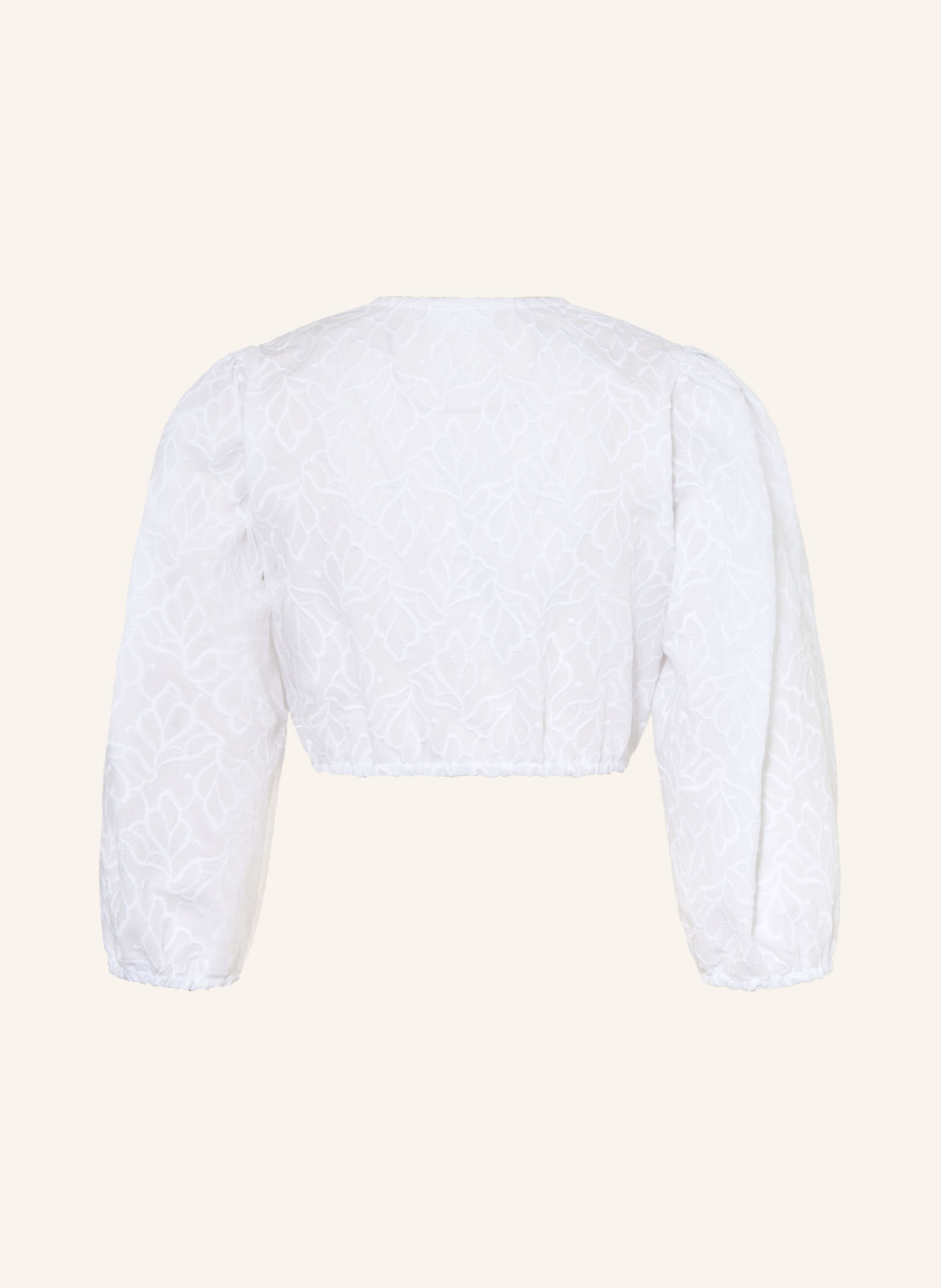 WALDORFF Dirndl blouse with 3/4 sleeves: WHITE