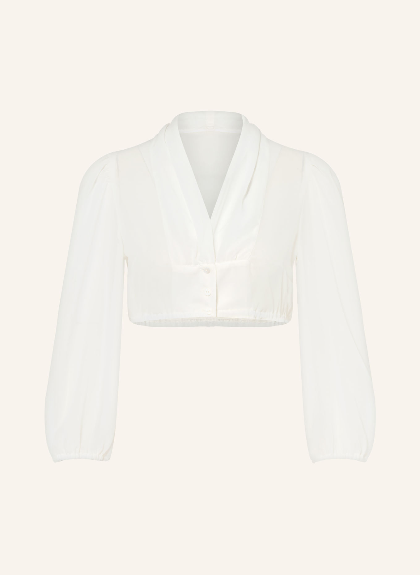 WALDORFF Dirndl blouse with 3/4 sleeves: CREAM