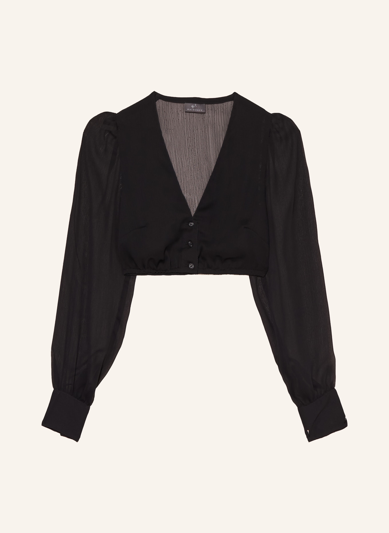WALDORFF Dirndlbluse: SCHWARZ