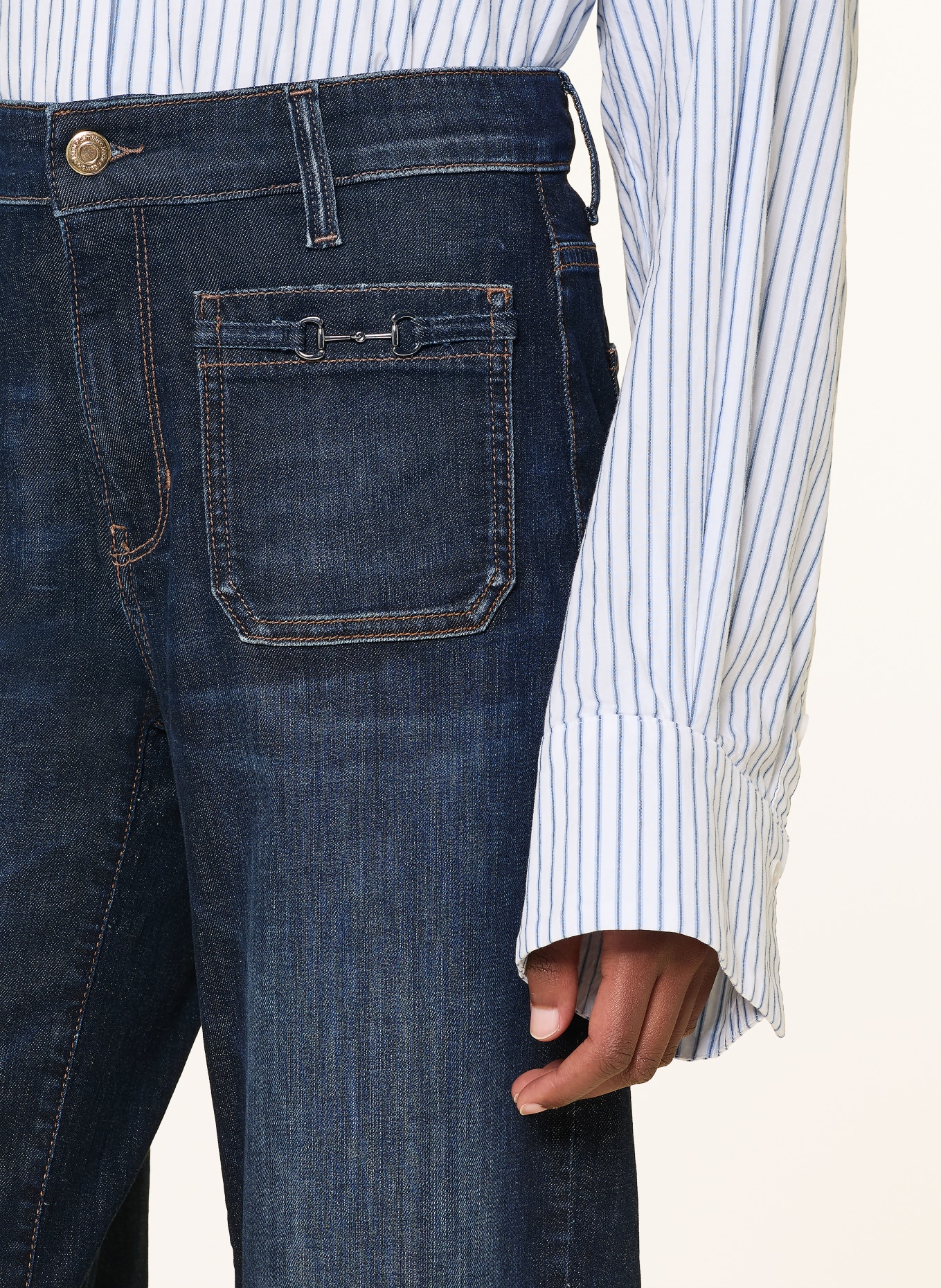 CAMBIO Wide-Leg Jeans ADA: 5045 pure flow blue