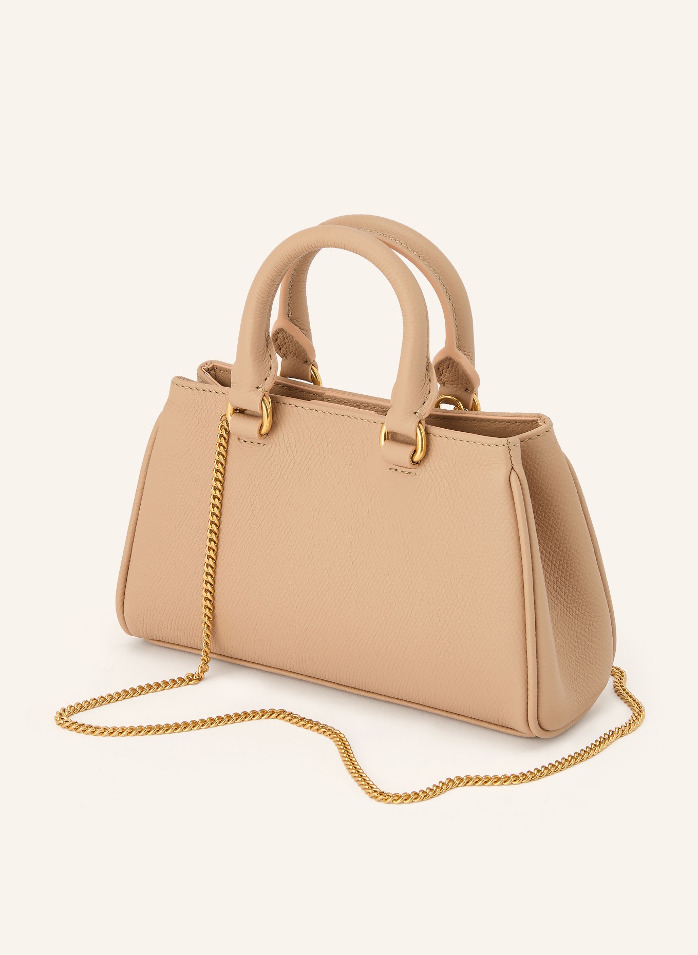 VALENTINO GARAVANI Torebka VLOGO SIGNATURE MINI: BLADORÓŻOWY / ZŁOTY