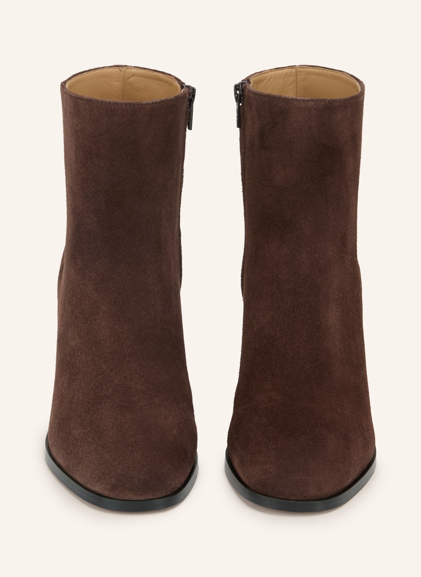 VALENTINO GARAVANI Stiefeletten: DUNKELBRAUN / GOLD