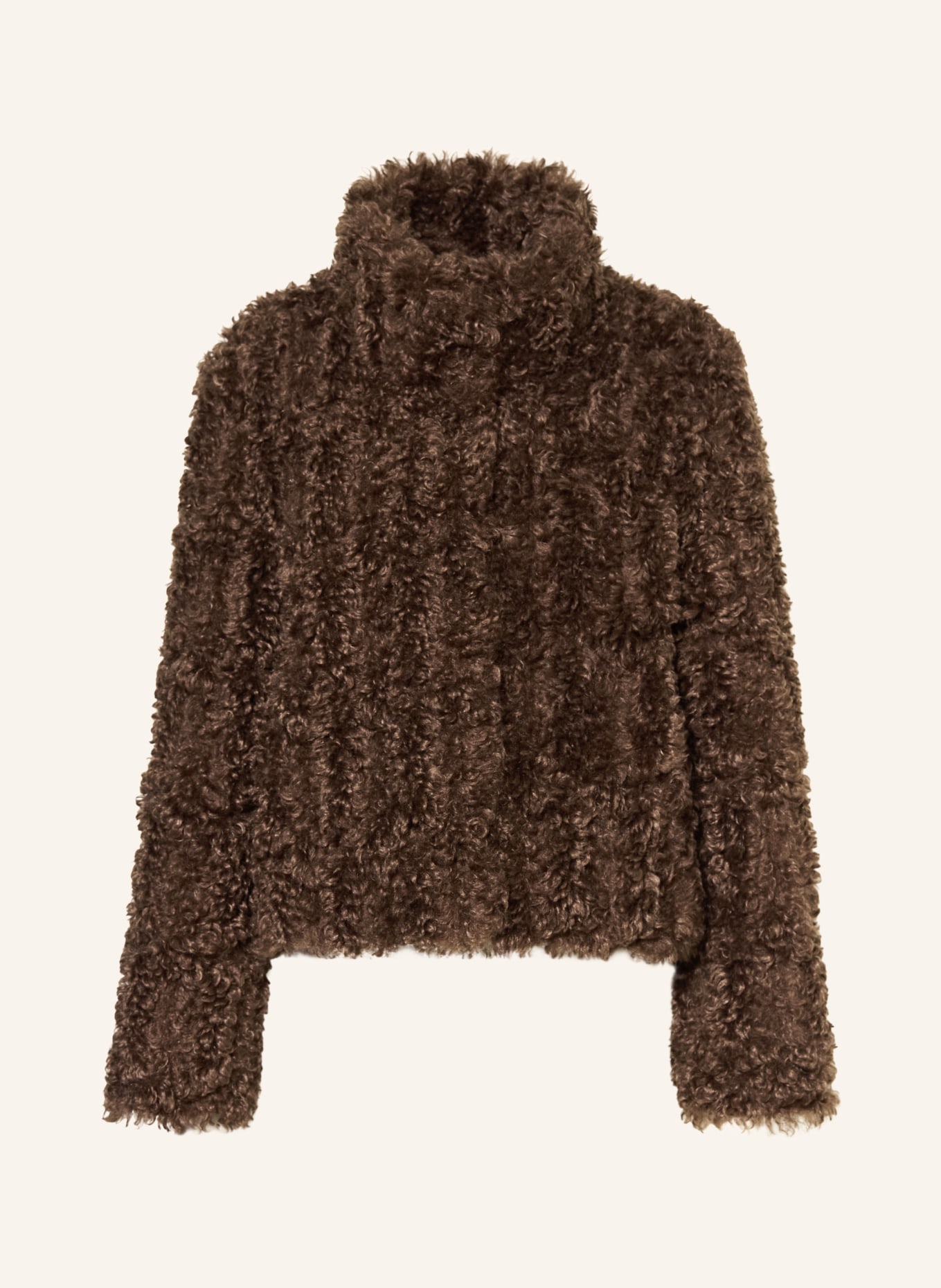 lilienfels Faux fur jacket: DARK BROWN