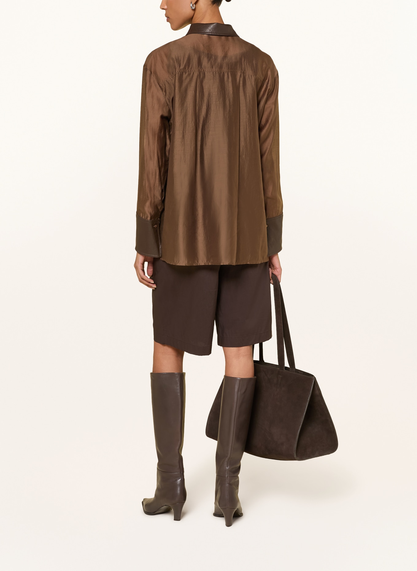 co'couture KAWACC Shirt Blouse: DARK BROWN