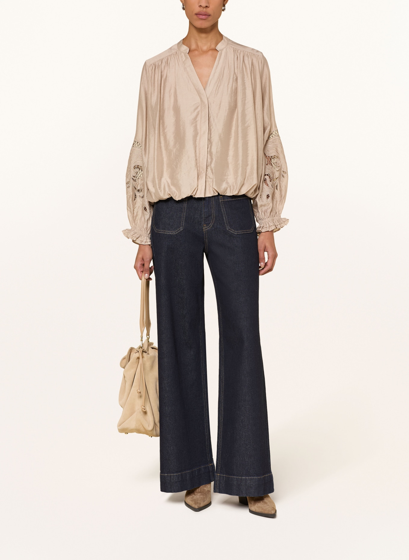 co'couture DELINCC Blouse: BEIGE