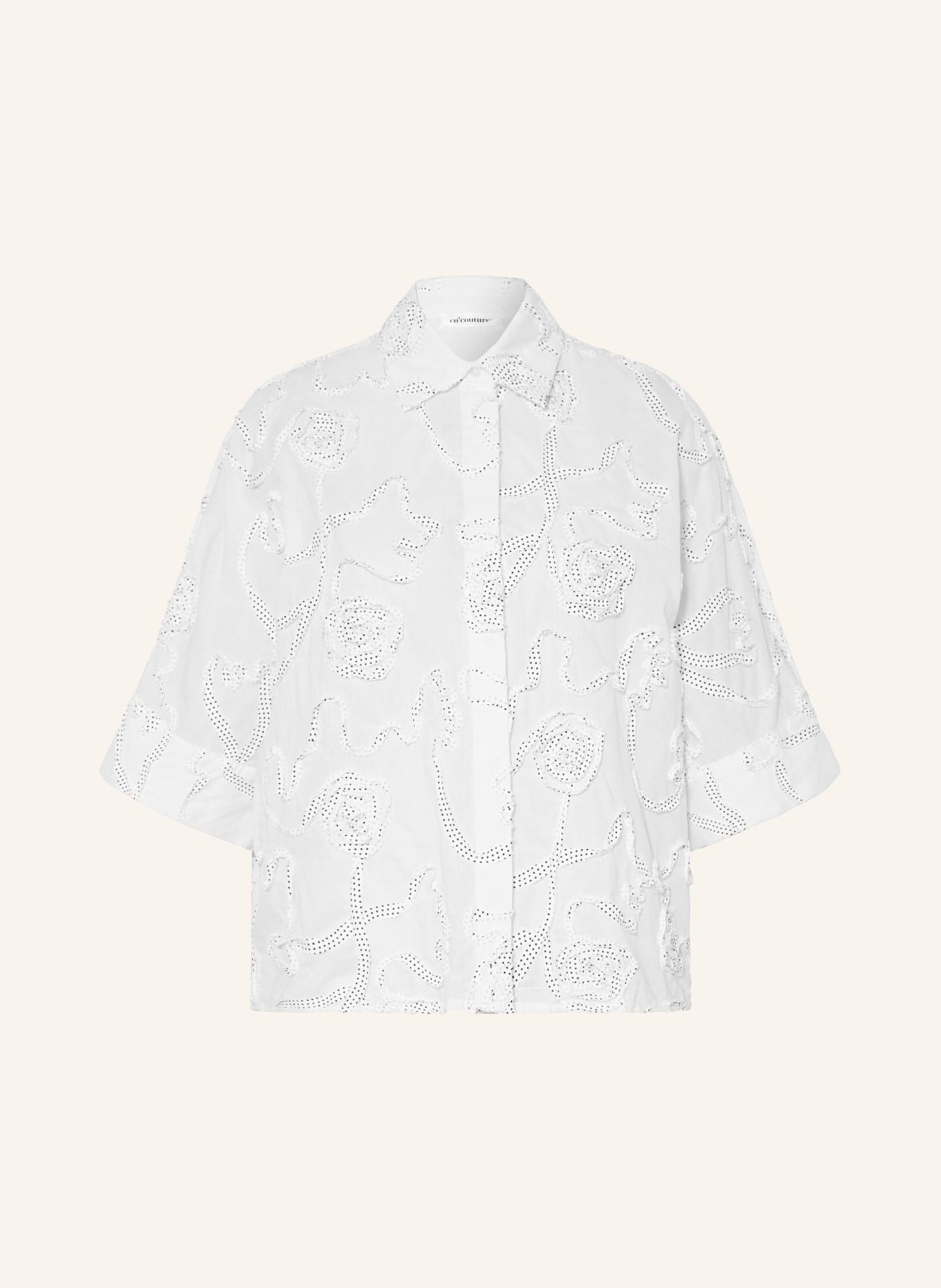 co'couture ELRICCC Shirt Blouse: WHITE / BLACK