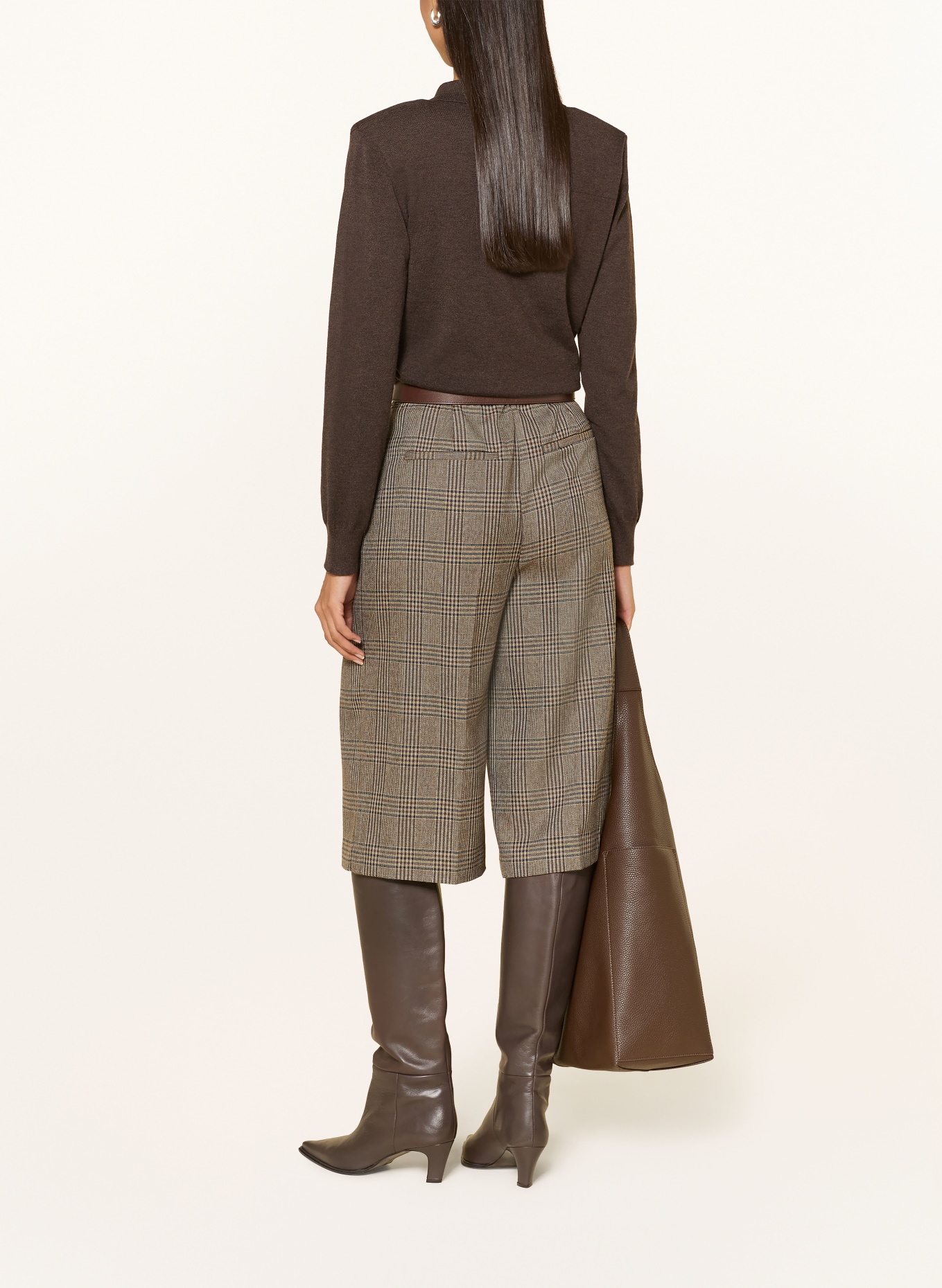 co'couture Knit polo shirt: DARK BROWN