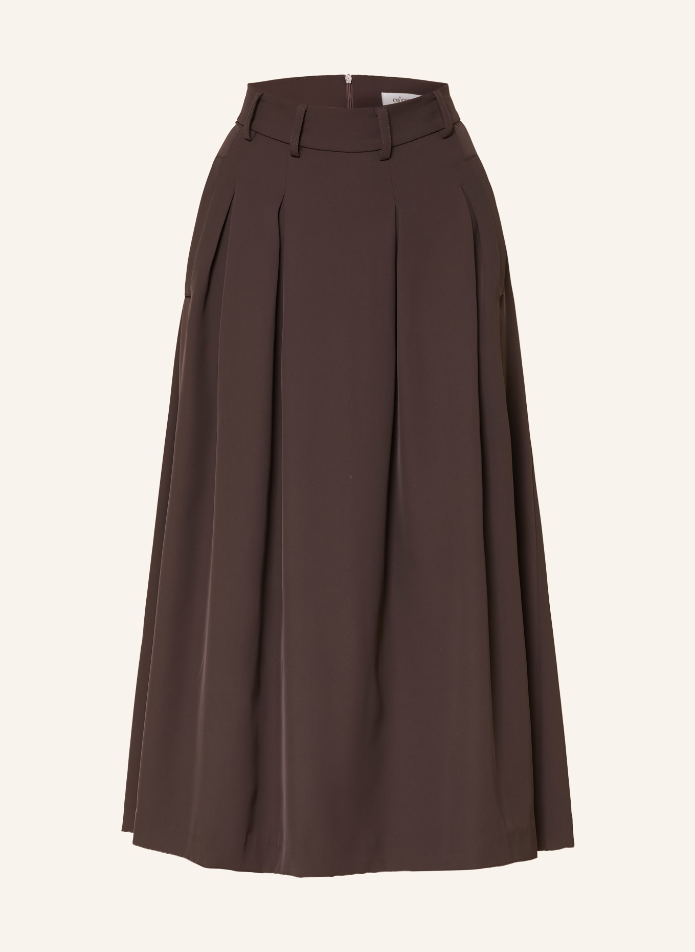 co'couture Plooienrok ALINICC: MARRON FONCÉ