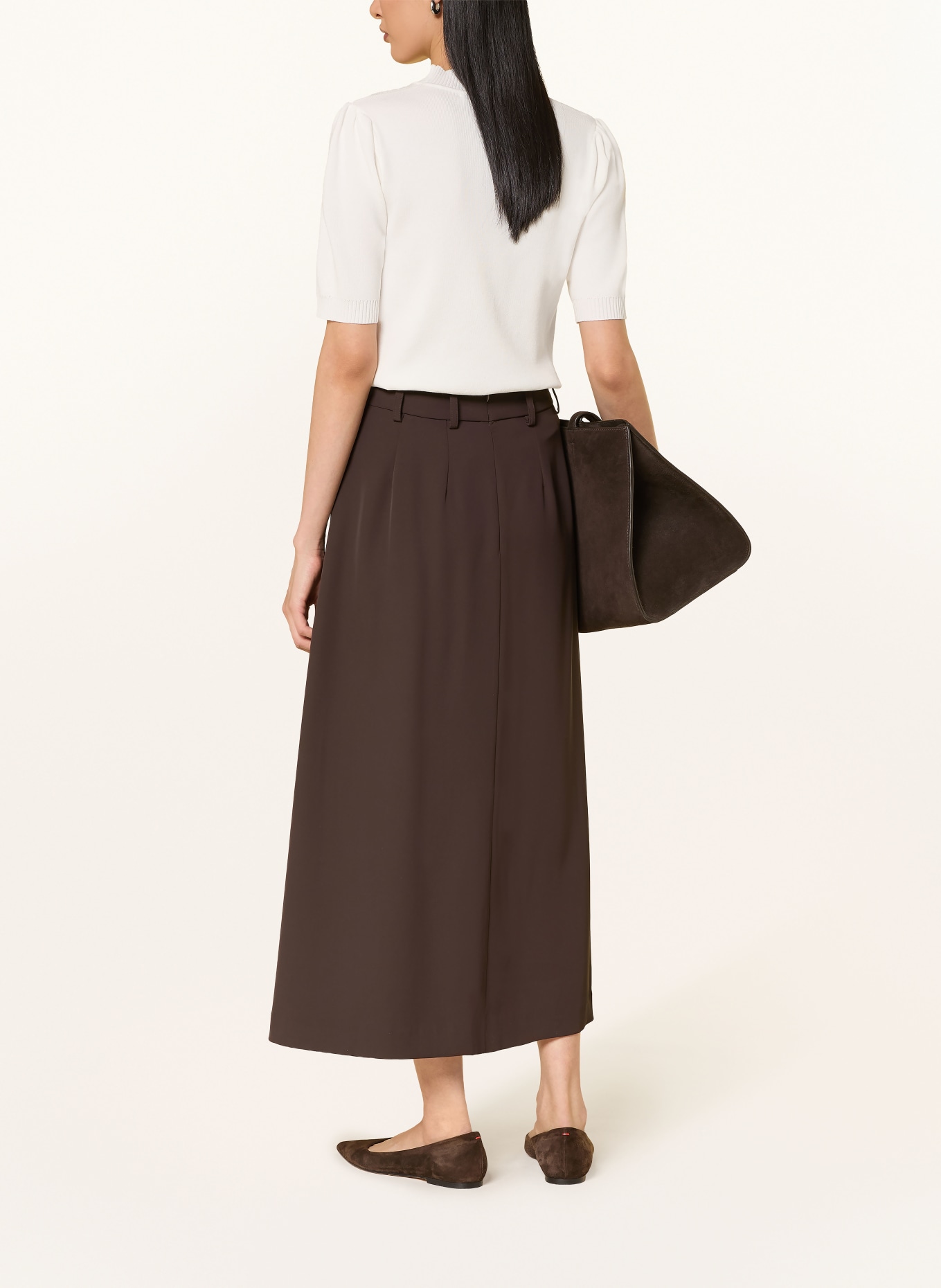 co'couture Plooienrok ALINICC: MARRON FONCÉ