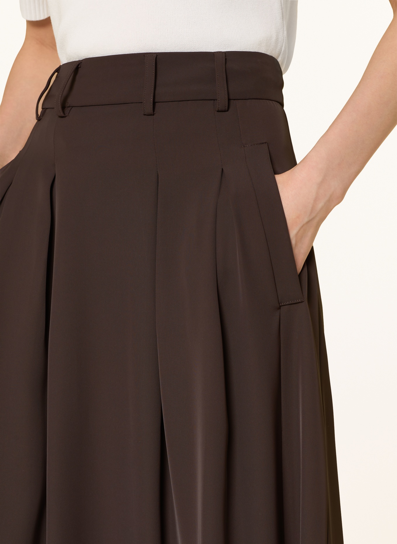 co'couture Plooienrok ALINICC: MARRON FONCÉ