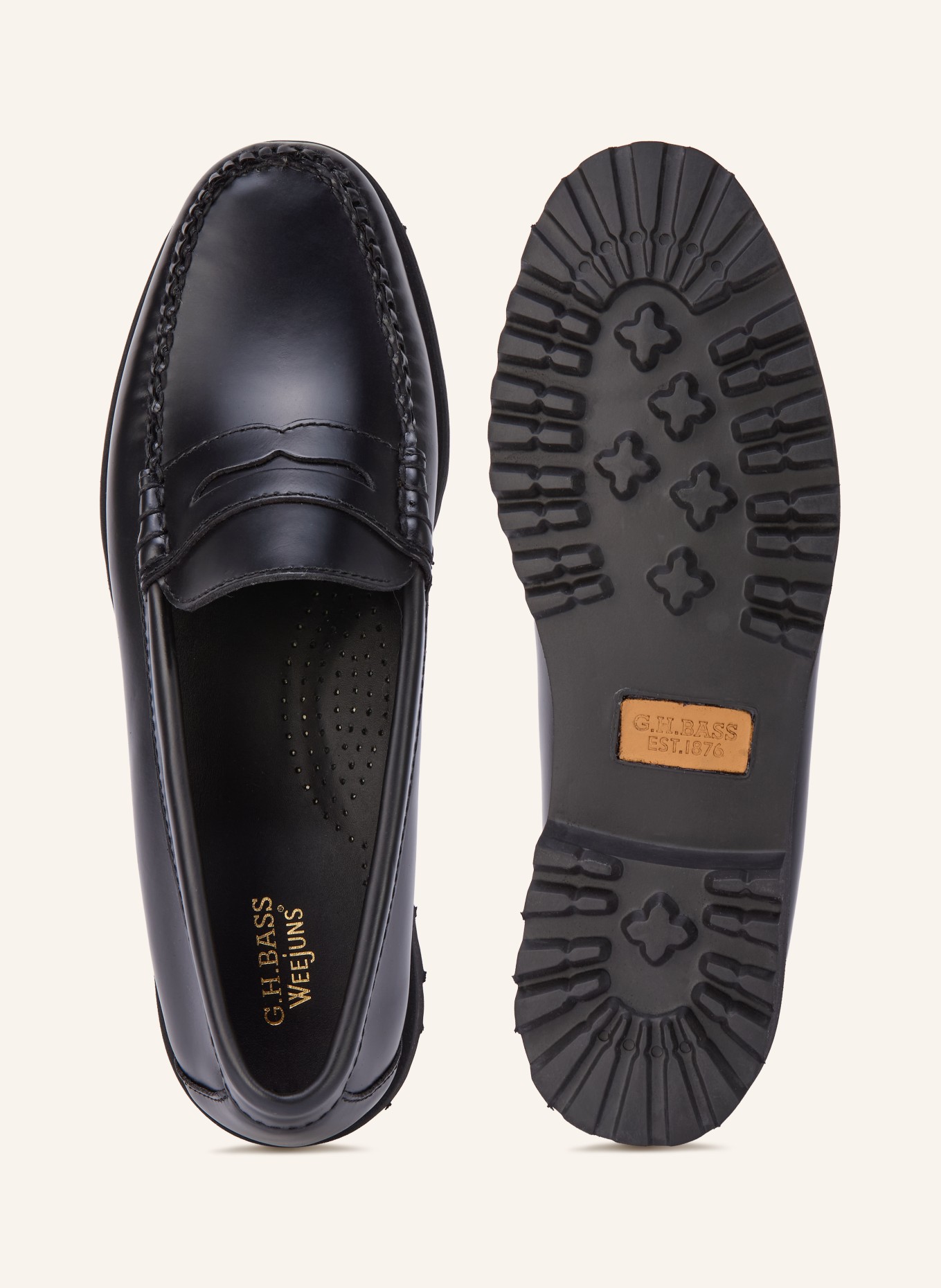 G.H.Bass Penny-Loafer WEEJUN 90: SCHWARZ