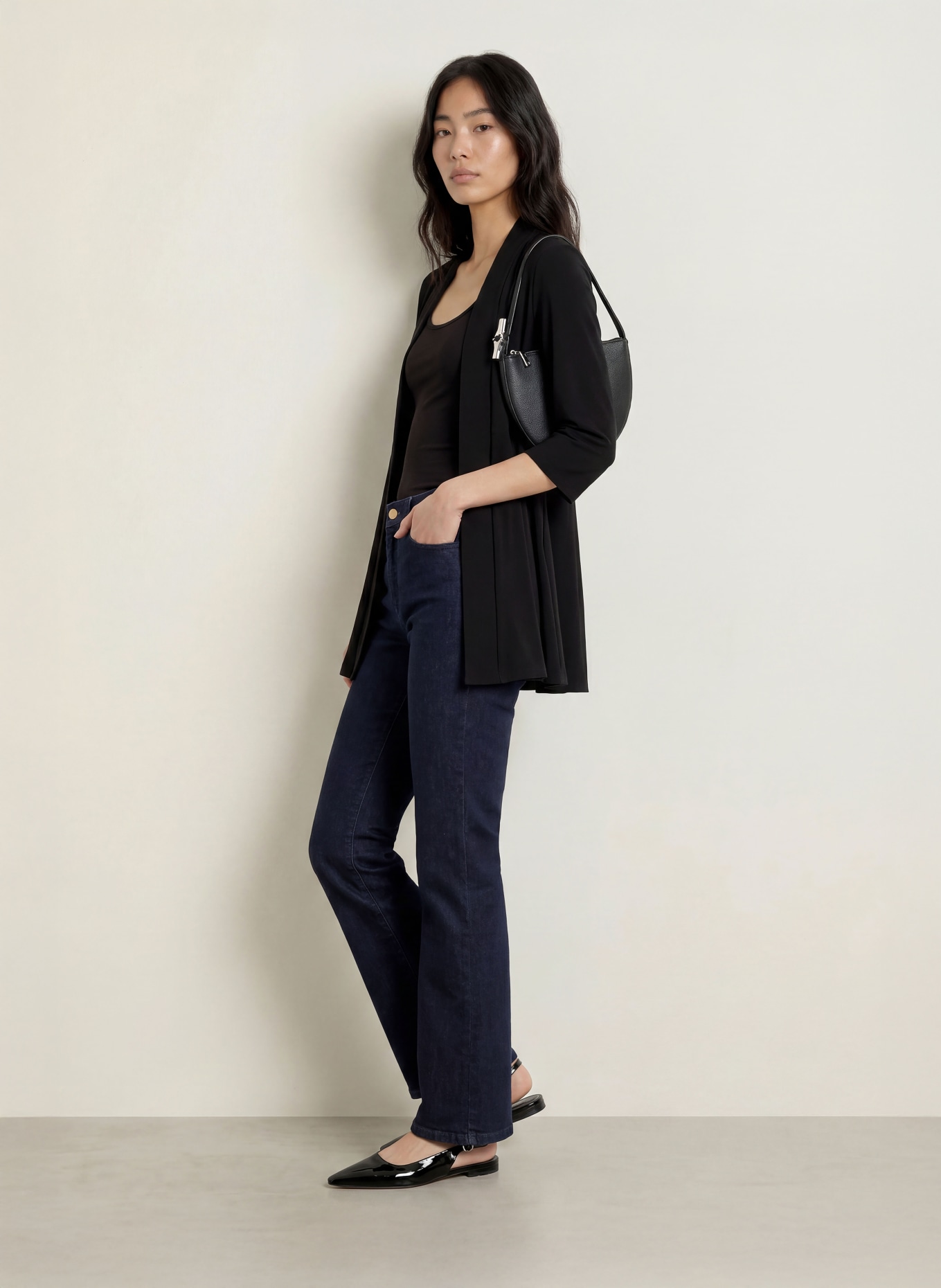 Joseph Ribkoff Longblazer mit 3/4-Arm: SCHWARZ