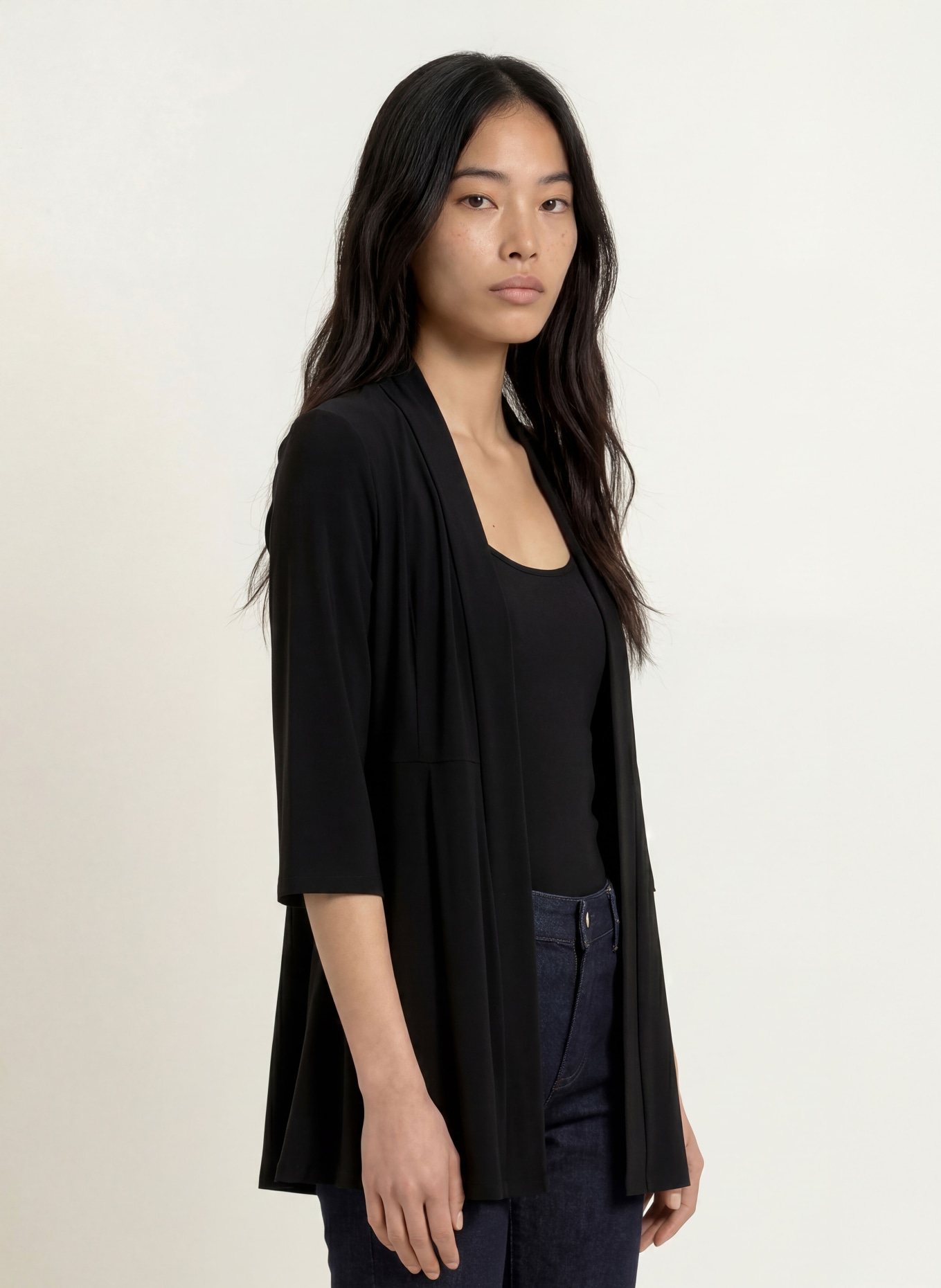 Joseph Ribkoff Longblazer mit 3/4-Arm: SCHWARZ