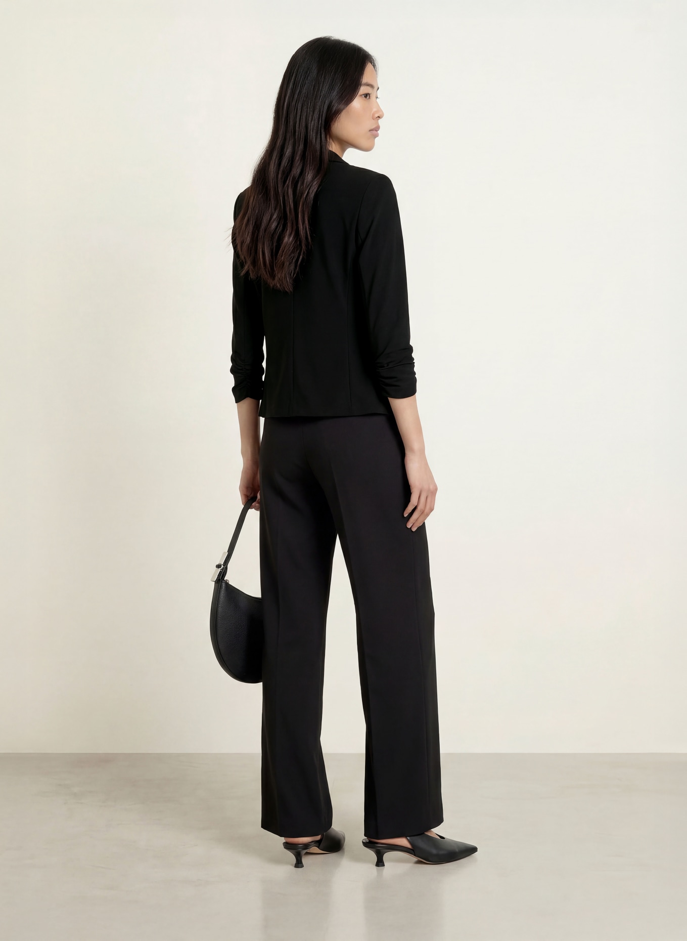 Joseph Ribkoff Blazer with 3/4 sleeves: BLACK