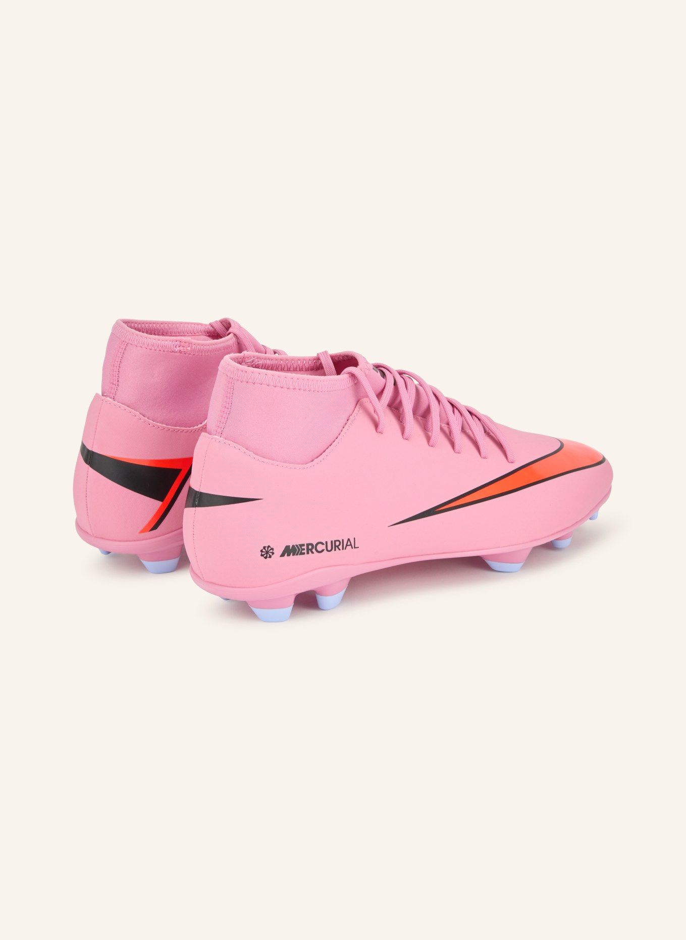 Nike Fußballschuhe SUPERFLY 10 CLUB FG/MG: ROSA / NEONORANGE / SCHWARZ