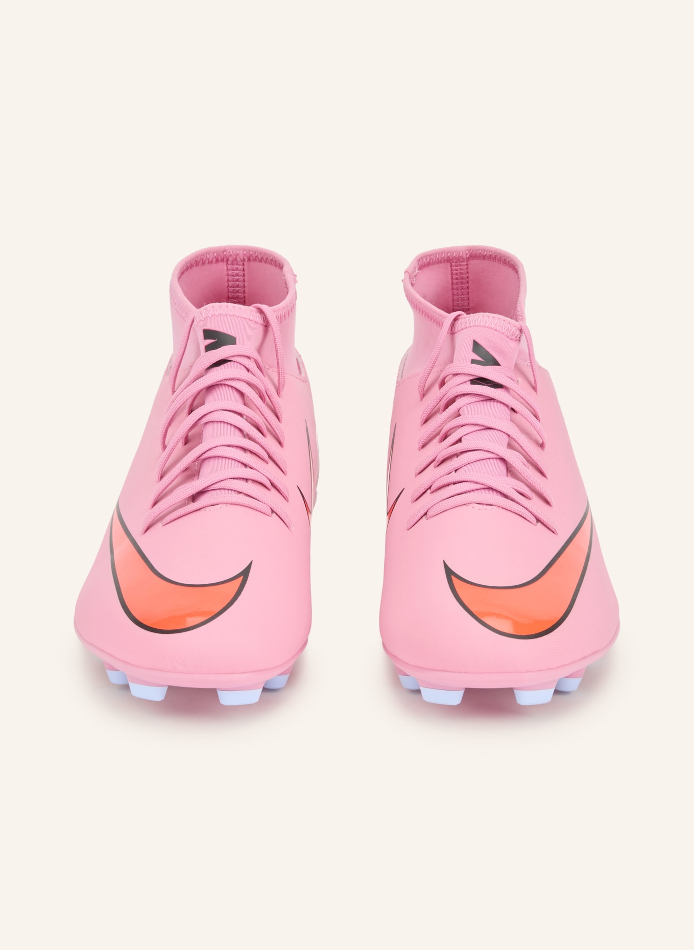 Nike Fußballschuhe SUPERFLY 10 CLUB FG/MG: ROSA / NEONORANGE / SCHWARZ