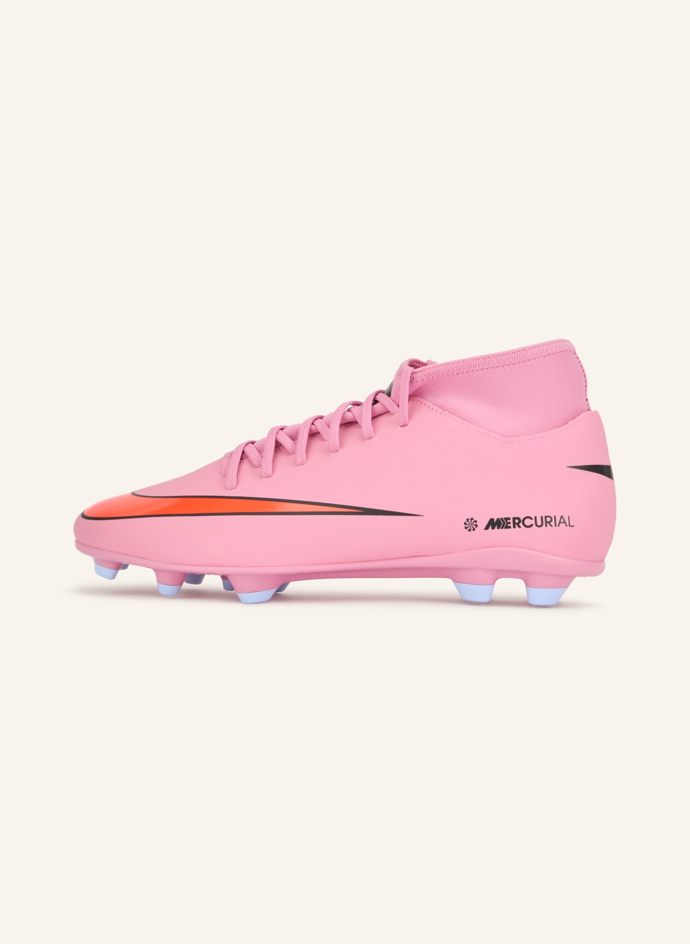 Nike Fußballschuhe SUPERFLY 10 CLUB FG/MG: ROSA / NEONORANGE / SCHWARZ