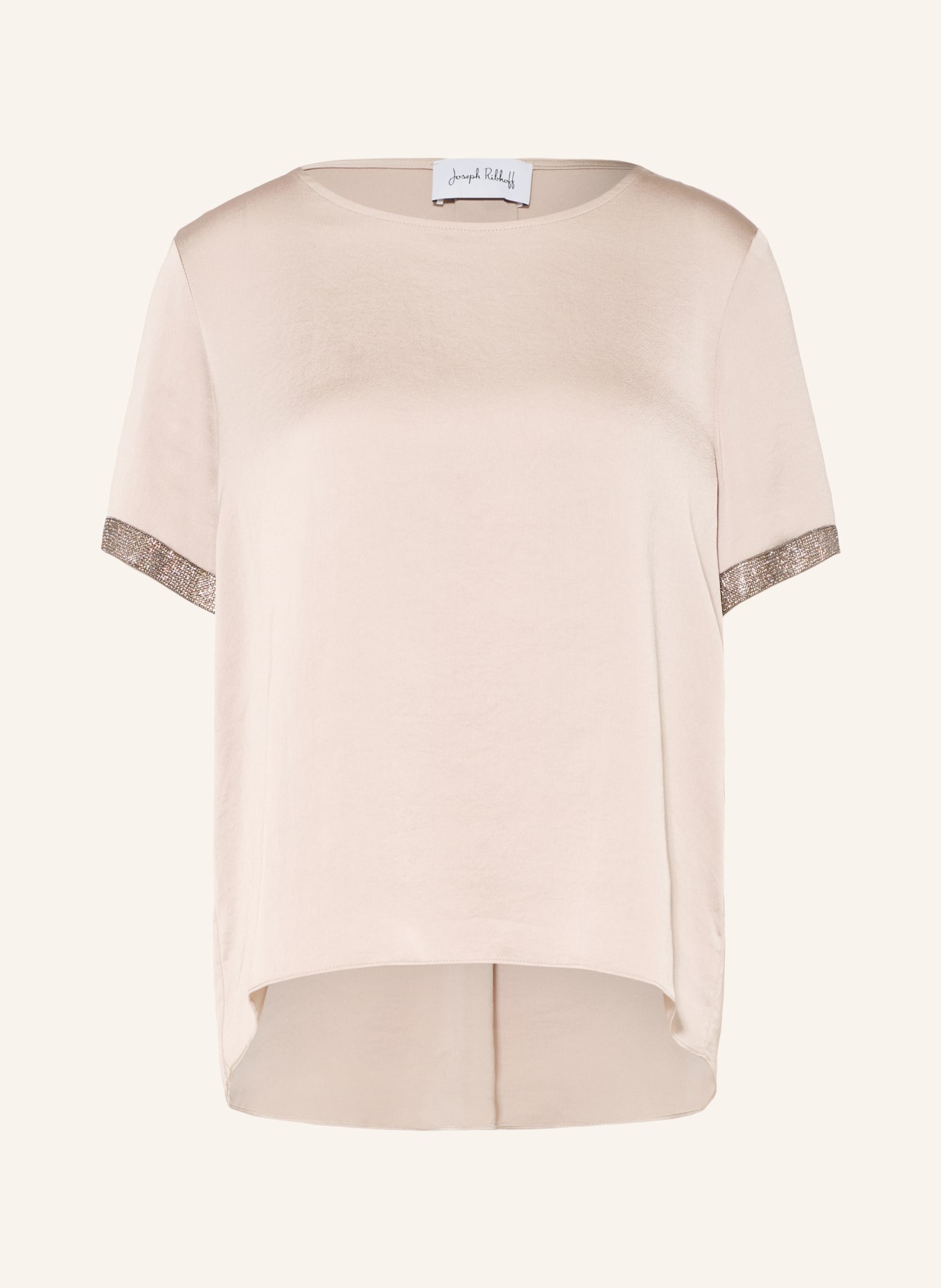 Joseph Ribkoff Blusenshirt mit Schmucksteinen: TAUPE
