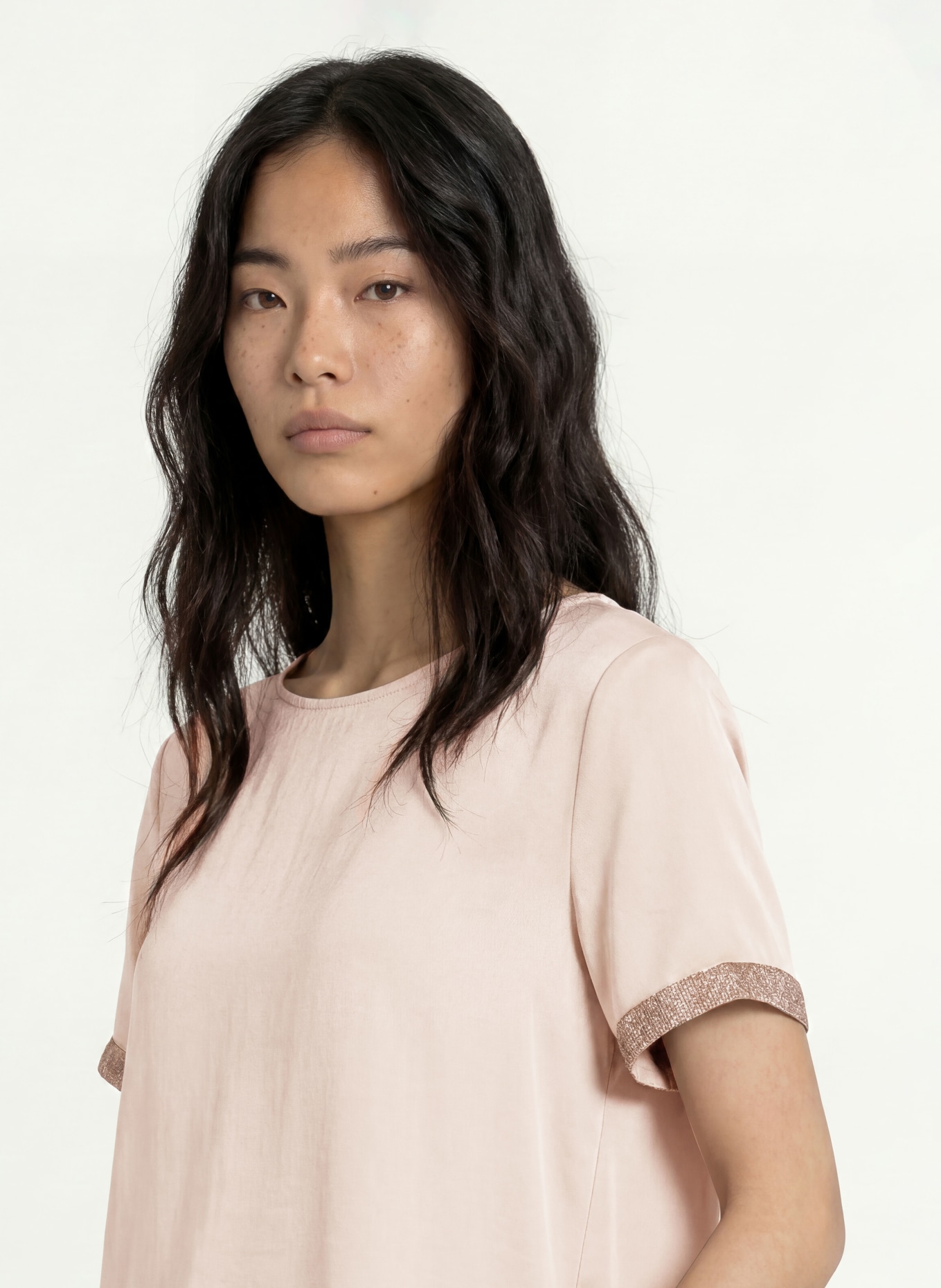 Joseph Ribkoff Blusenshirt mit Schmucksteinen: TAUPE