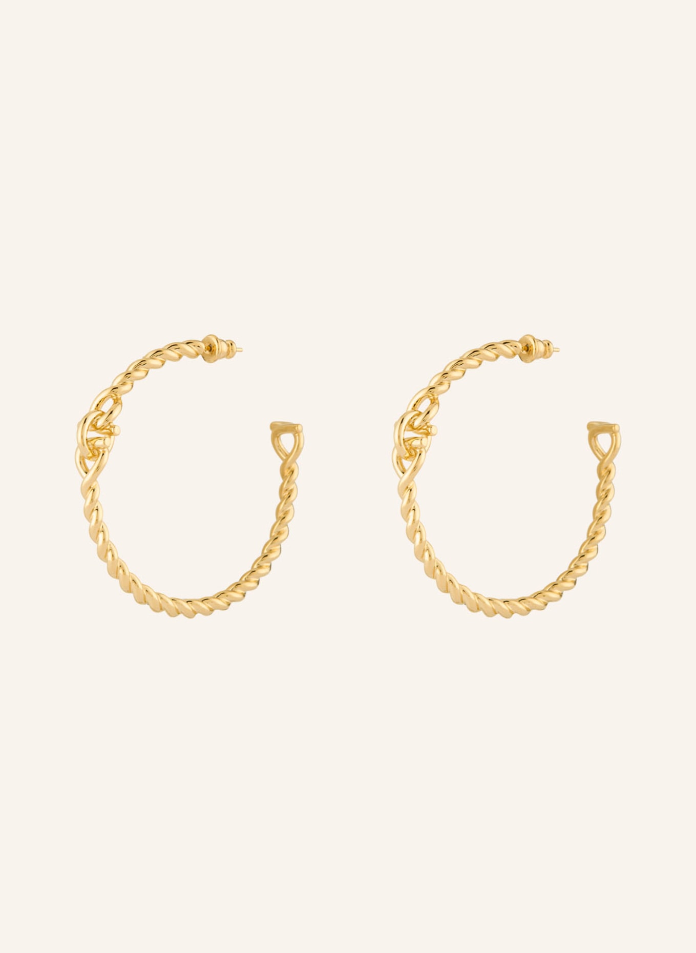 FERRAGAMO Créoles TORCHON: OR